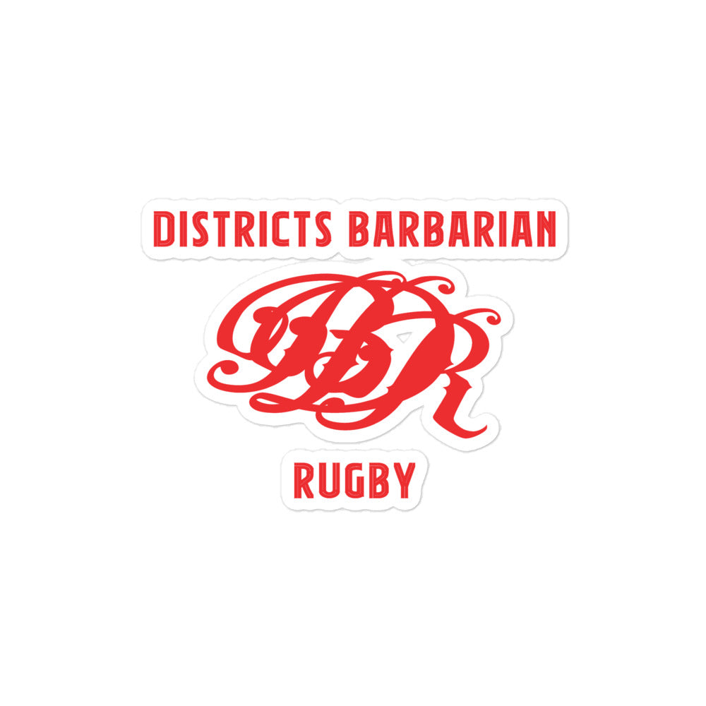 Districts Barbarian RFC Stickers - Premium Vinyl Decals for Laptops, Cars & DIY Projects | Waterproof & Durable for Outdoor & Indoor Use