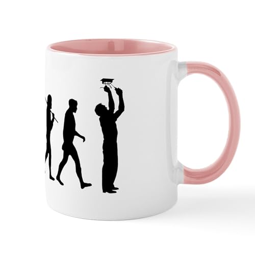 White/Pink Inside - Electrician Sparky Electricity Mug