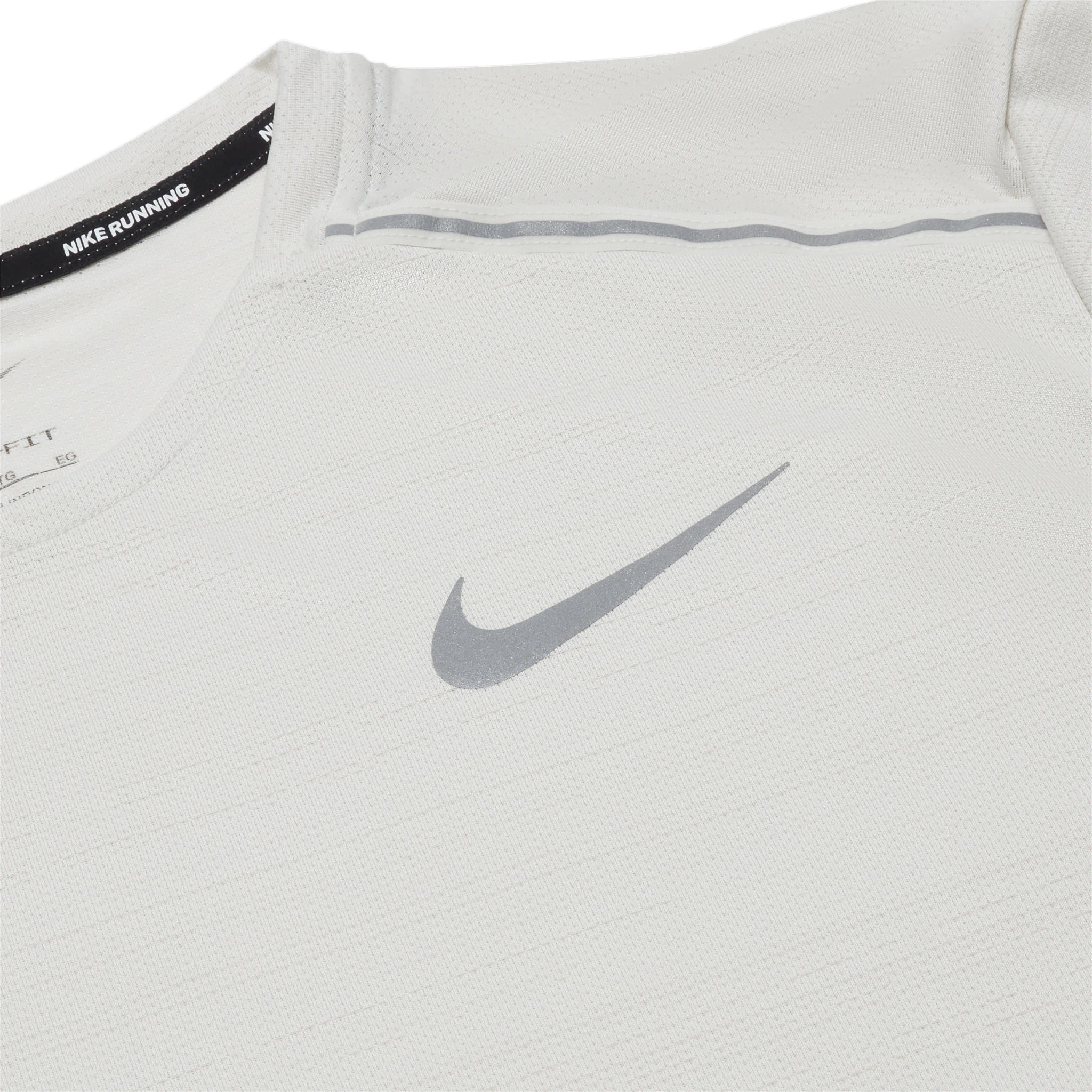 Nike Dri-FIT 1.0 Running Shirt for Men - Moisture-Wicking Beige Performance Tee for Jogging, Gym & Outdoor Workouts