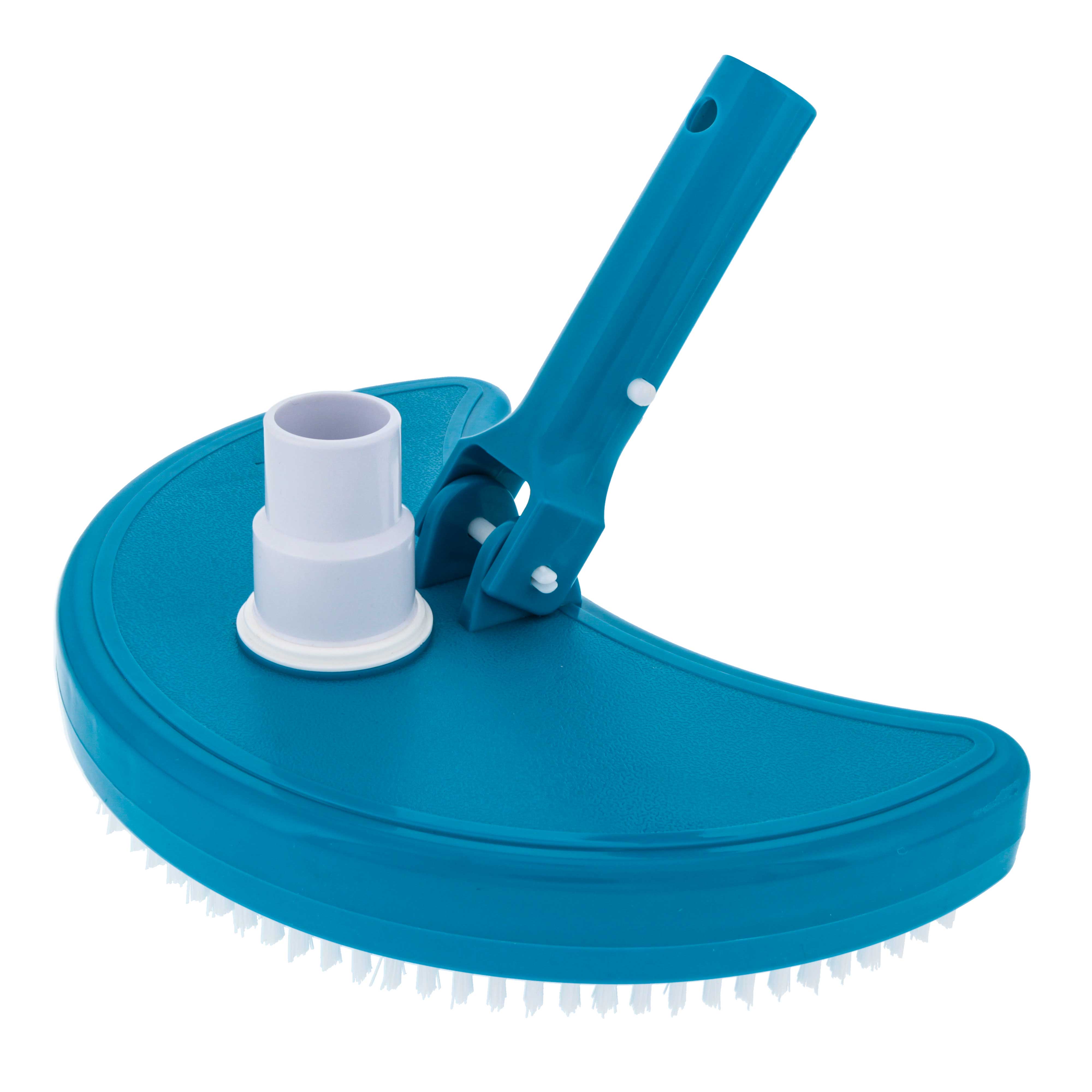 Weighted Half Moon Pool Vacuum Head with Swivel Hose Connection - Compatible with Above Ground & In Ground Pools, Spas, Vinyl Liners - Heavy Duty Pool Cleaning Tool for Crystal Clear Water - Perfect for Weekly Maintenance and Deep Cleaning