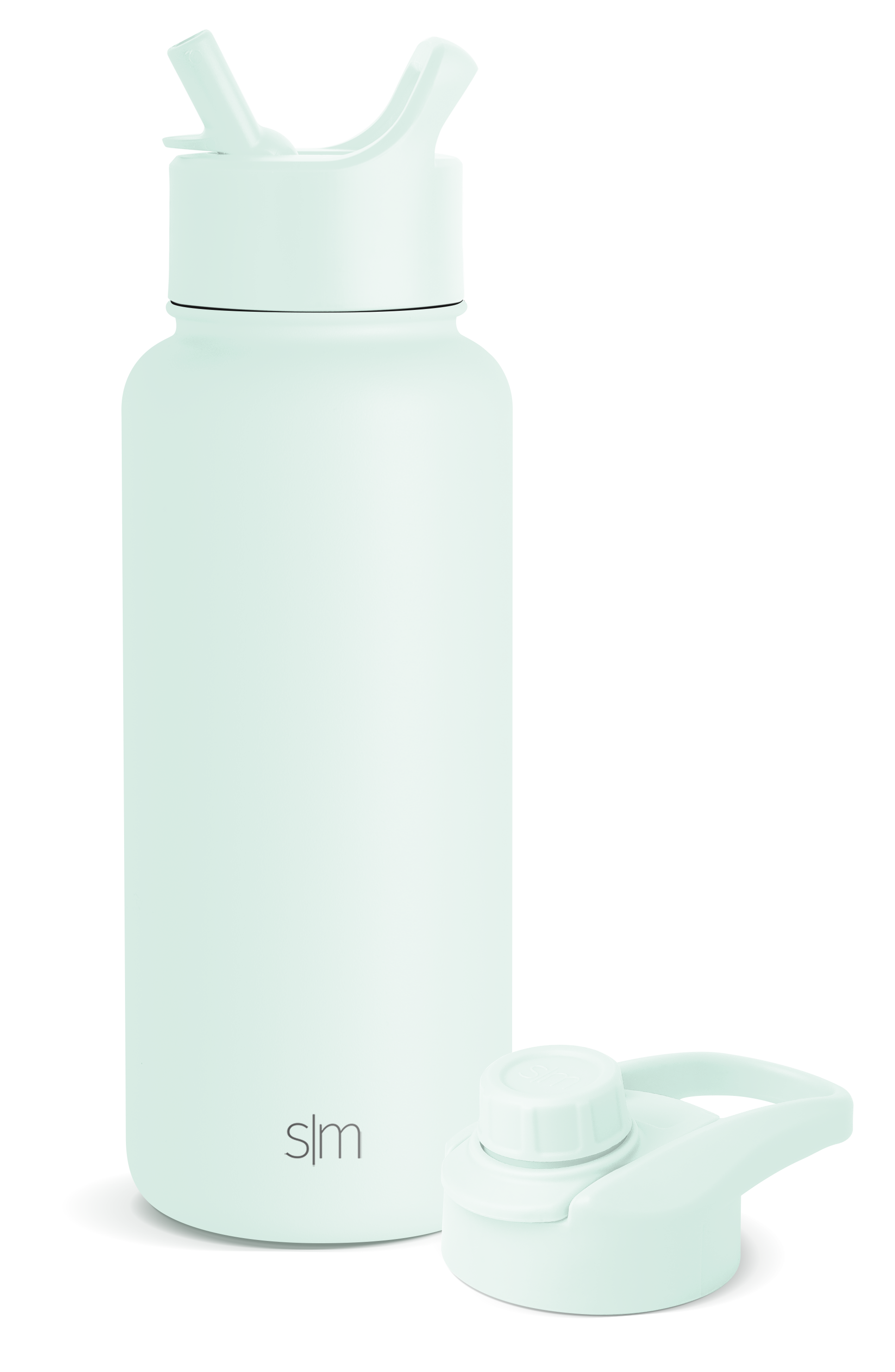 Summit Water Bottle with Straw Lid and Chug Lid - Leakproof Stainless Steel Insulated Bottle for Gym, Hiking & Outdoor Activities