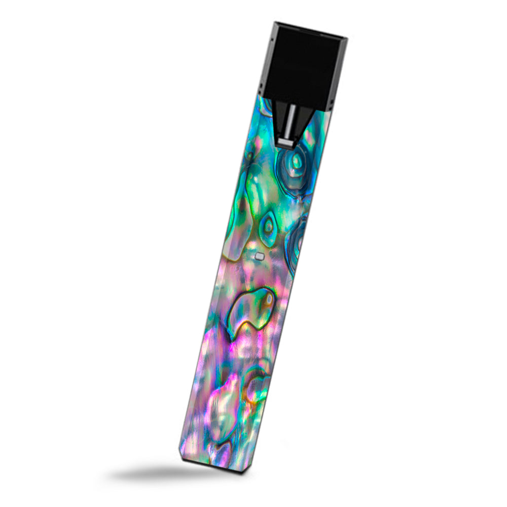 Natural Abalone Shell Pink Green Blue Opal Smok Fit Ultra Portable Skin - Perfect for Jewelry Making, DIY Crafts, and Home Decor