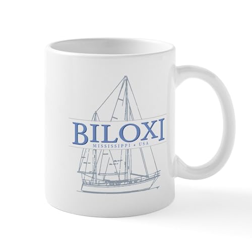White - Biloxi Mississippi Mugs