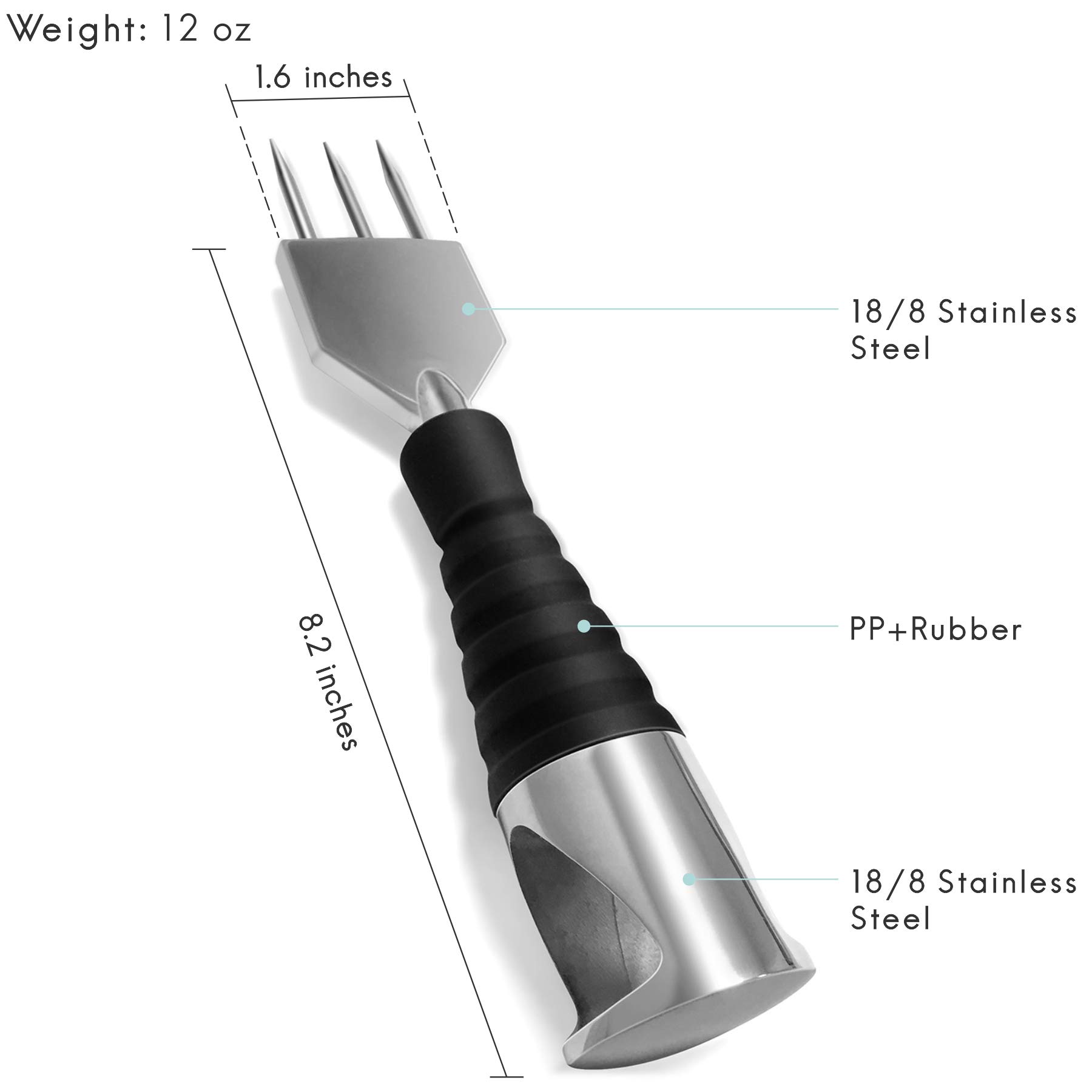 Premium Stainless Steel Ice Picks for Kitchen & Bartending - 18/8 Stainless Steel Ice Chipper & Carving Tool Set - Perfect for Cocktail Bars, Home Kitchens, and Ice Sculpting