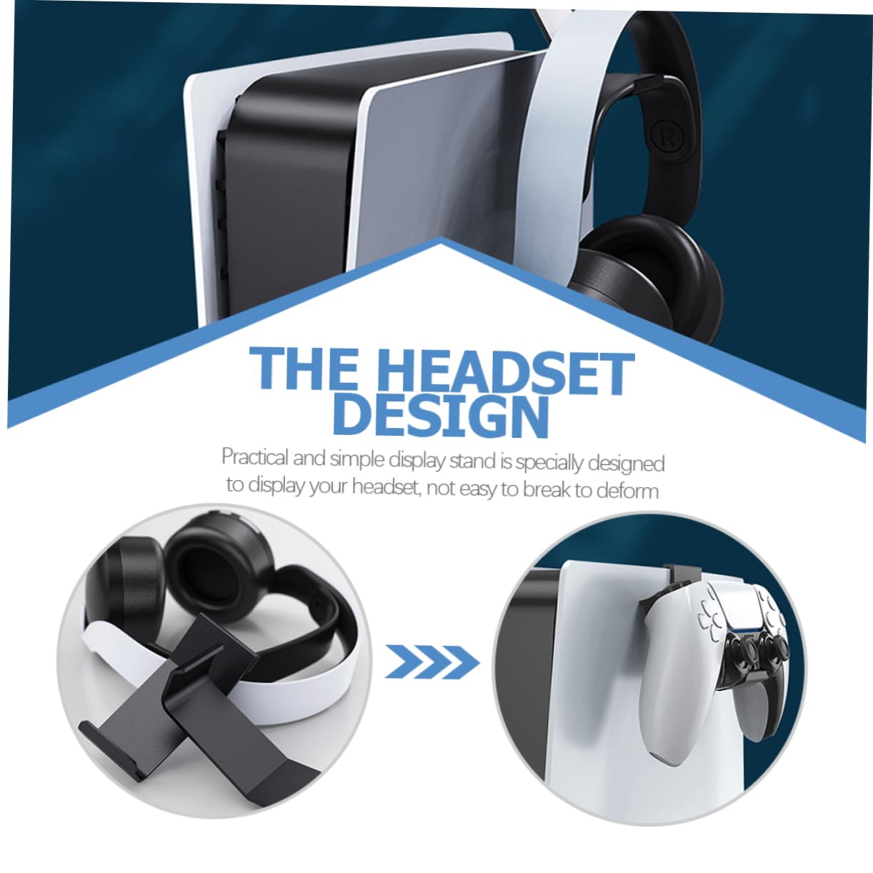 Uonlytech 12 Pcs Headset Holder Stand - Premium Headphone Display Organizer for Gaming, Office & Studio Use - Durable Table Frame for Headset Storage & Organization