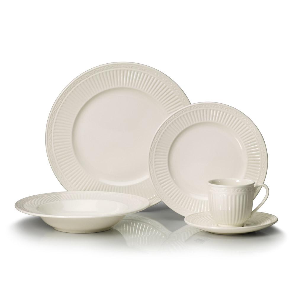 Italian Countryside® 5-Piece Dinnerware Set - Elegant Plates, Bowls & Mugs for Formal Dining, Casual Meals & Kitchen Decor