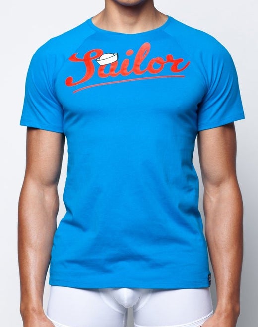 T20 Sailor T-Shirt for Men - Classic Navy Blue Cotton Crewneck Tee - Perfect for Casual Wear, Outdoors & Everyday Comfort