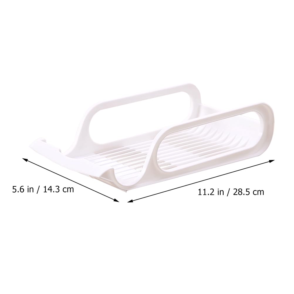 2-Pack Stackable Plastic Can Organizer with Handles - Pantry & Kitchen Storage Solution for Canned Food - Space-Saving Cabinet & Countertop Organizer (White) - Perfect for Home, Restaurant & Office Organization