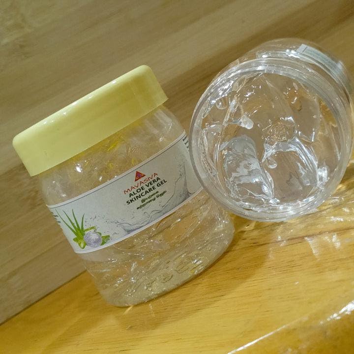 MAVASIVA Pure Aloe Vera Gel for Face & Skin Care - Hydrating, Moisturizing, Soothing Gel for Glowing Skin - Natural Aloe Vera White Gel for Men & Women (100g) - Perfect for Sunburn Relief, After Shave, Hair Mask & Daily Skincare Routine