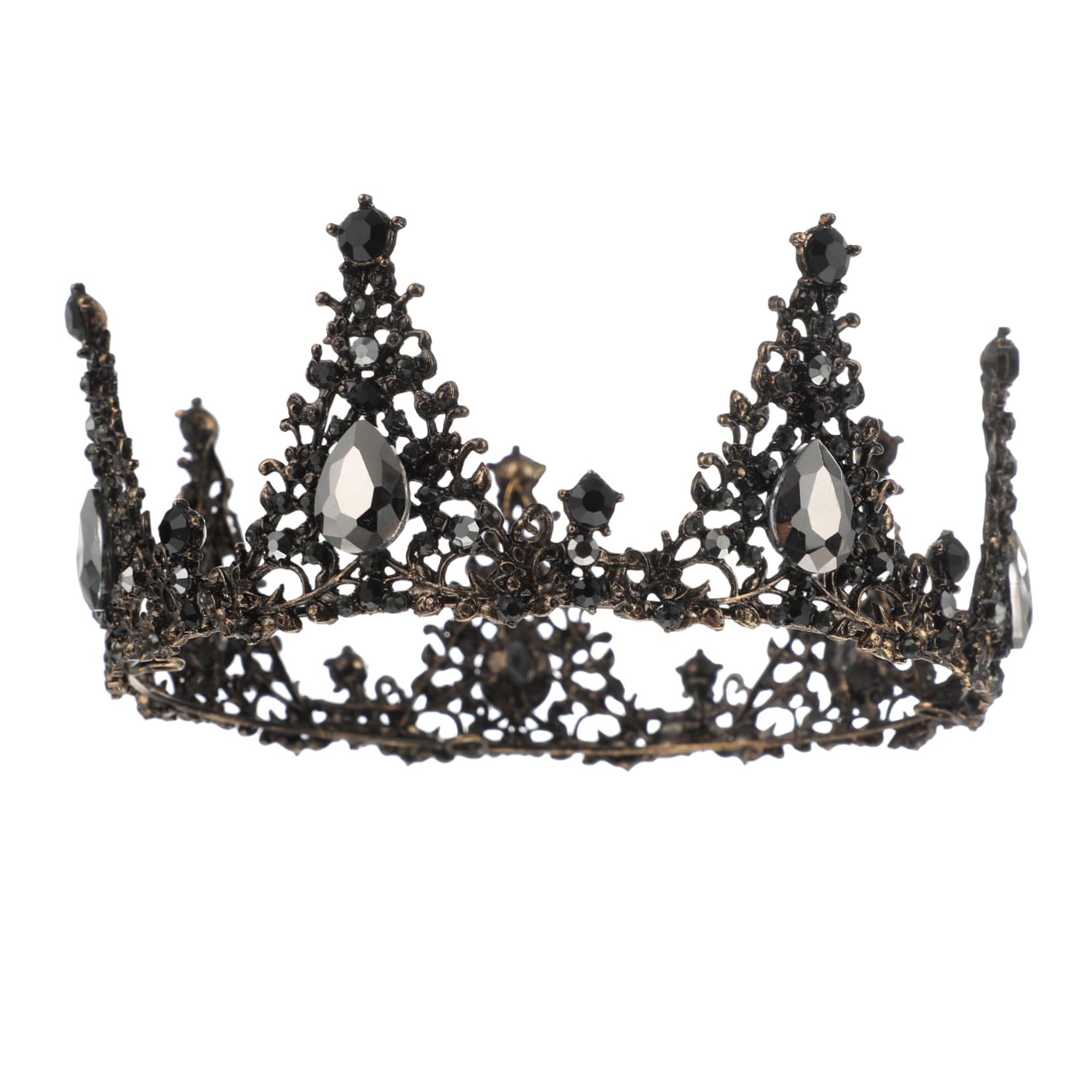 Sparkling Beavorty Black Rhinestone Bridal Tiara - Elegant Wedding Crown for Bride, Pageant, Prom & Birthday - Alloy Hair Accessory Headpiece for Women    Perfect for weddings, proms, pageants, birthday parties, photoshoots, and special occasions.