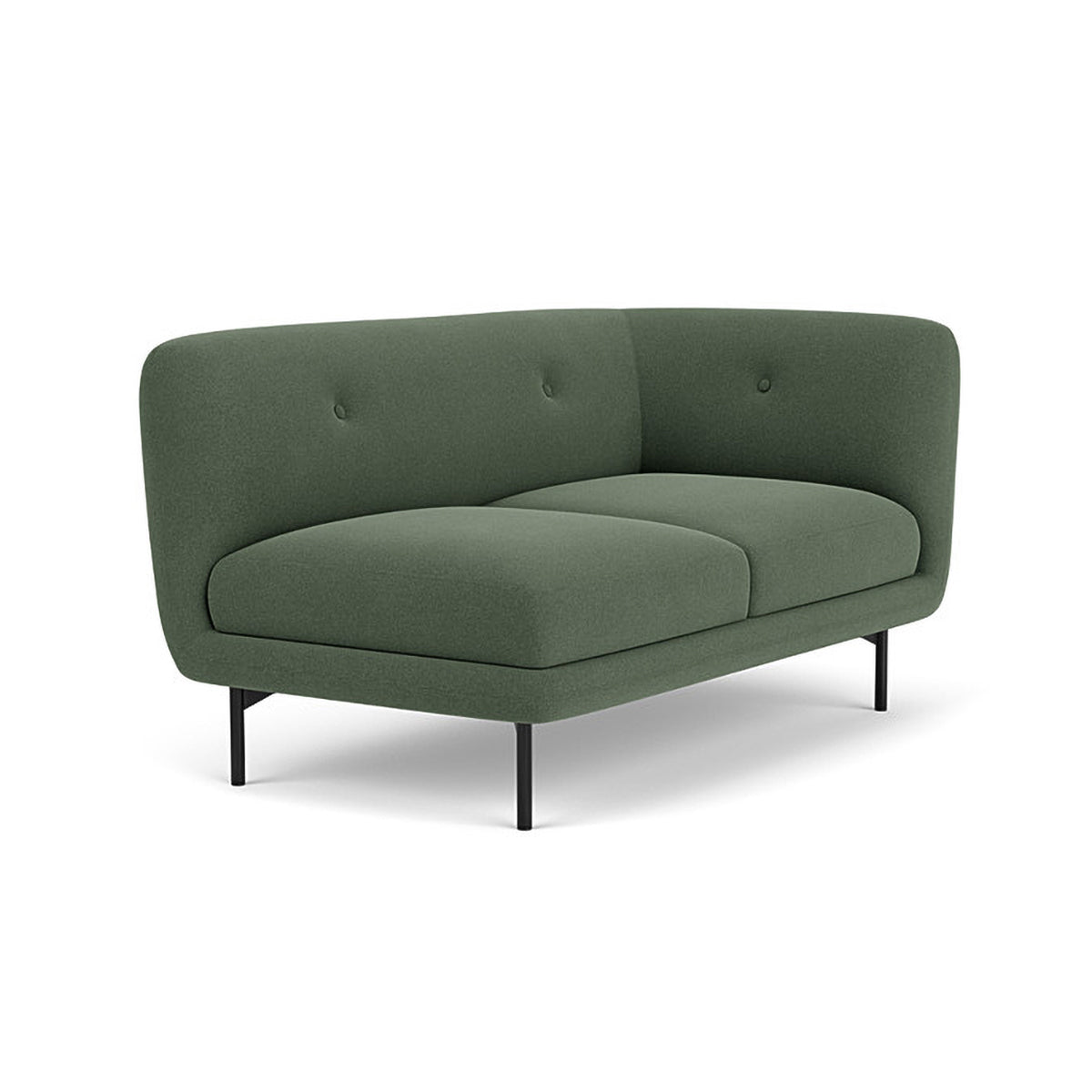 Alfred Fabric Right 2 Seater Modular Sofa - Modern Sectional Couch for Living Room, Lounge & Small Spaces | Comfortable & Stylish Home Furniture