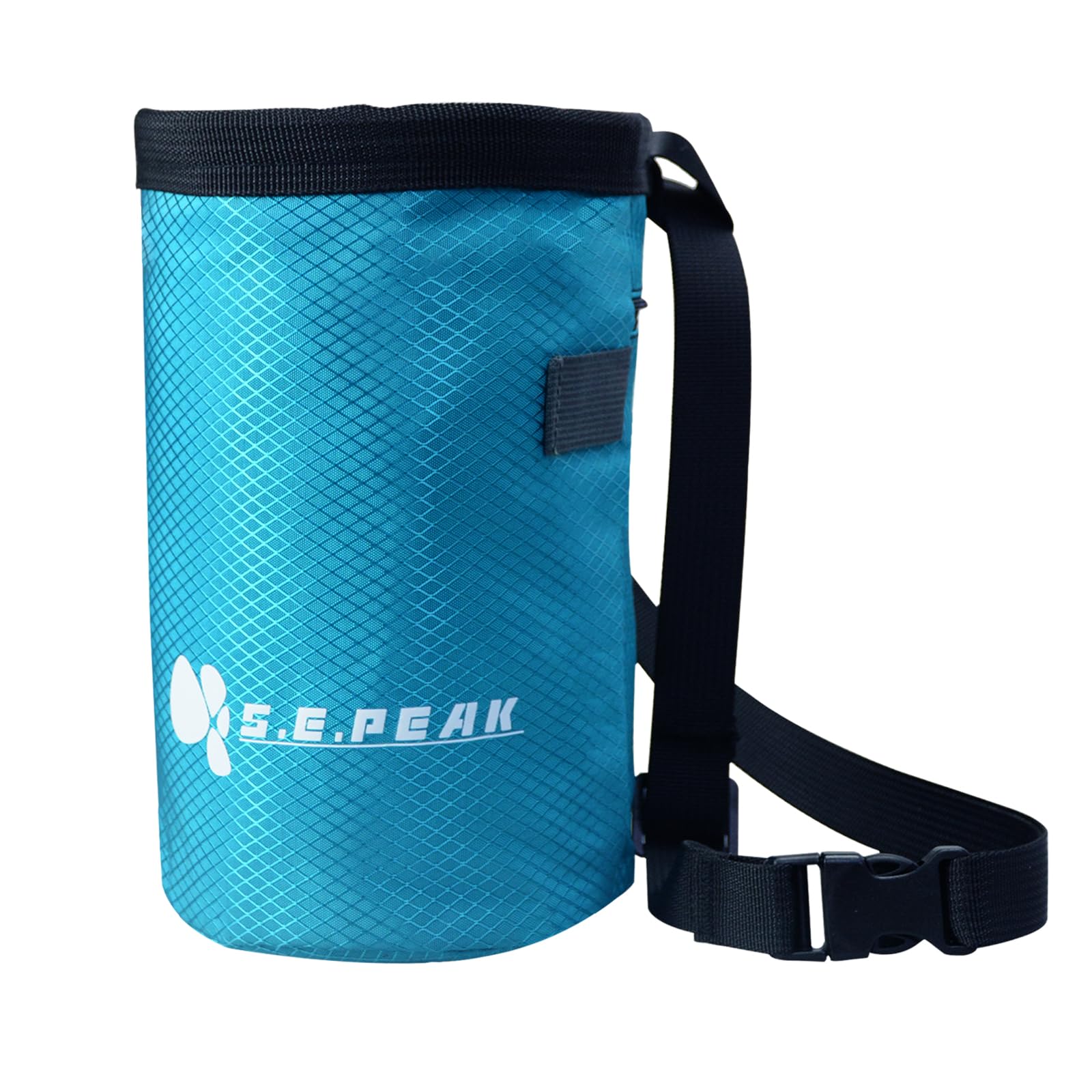 Premium Rock Climbing Chalk Bag with Zippered Pocket & Drawstring Closure - Lightweight & Durable for Climbing, Weightlifting, Gymnastics & Workouts - Ideal for Indoor/Outdoor Training & Sports (Blue)