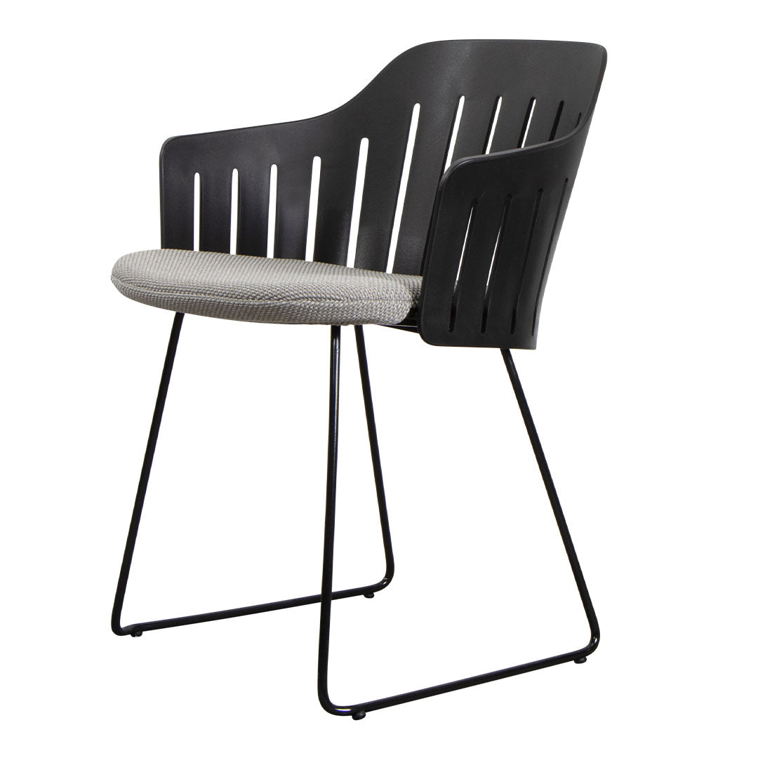 Premium Outdoor Lounge Chair with Sled Base & Comfortable Seat Cushion - Perfect for Patio, Garden, Poolside Relaxation and Backyard Lounging