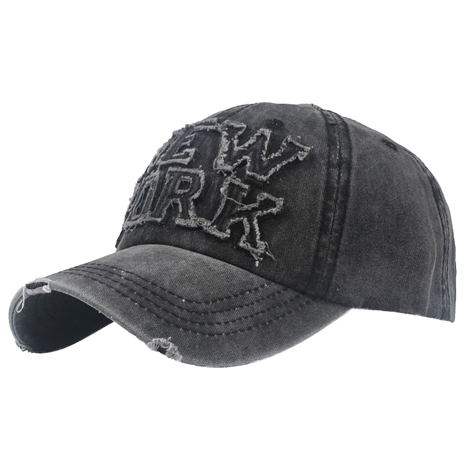Men's & Women's Summer Fashion Casual Sunscreen Baseball Cap - UV Protection Adjustable Hat for Outdoor Sports, Hiking, Running & Travel - Black