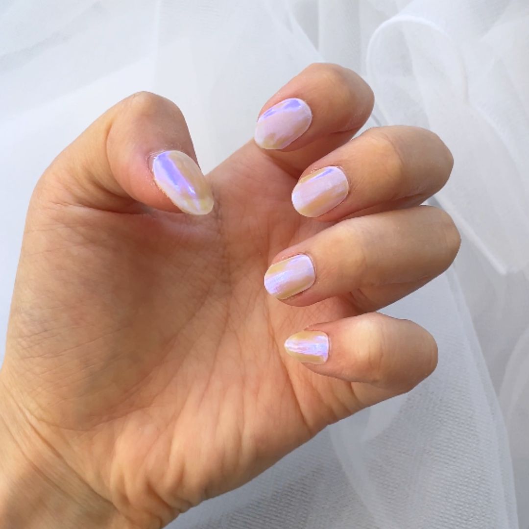 Melon Magic Gel Nail Sticker Set - Waterproof DIY Nail Art Decals for Women | Perfect for Summer, Parties & Special Occasions