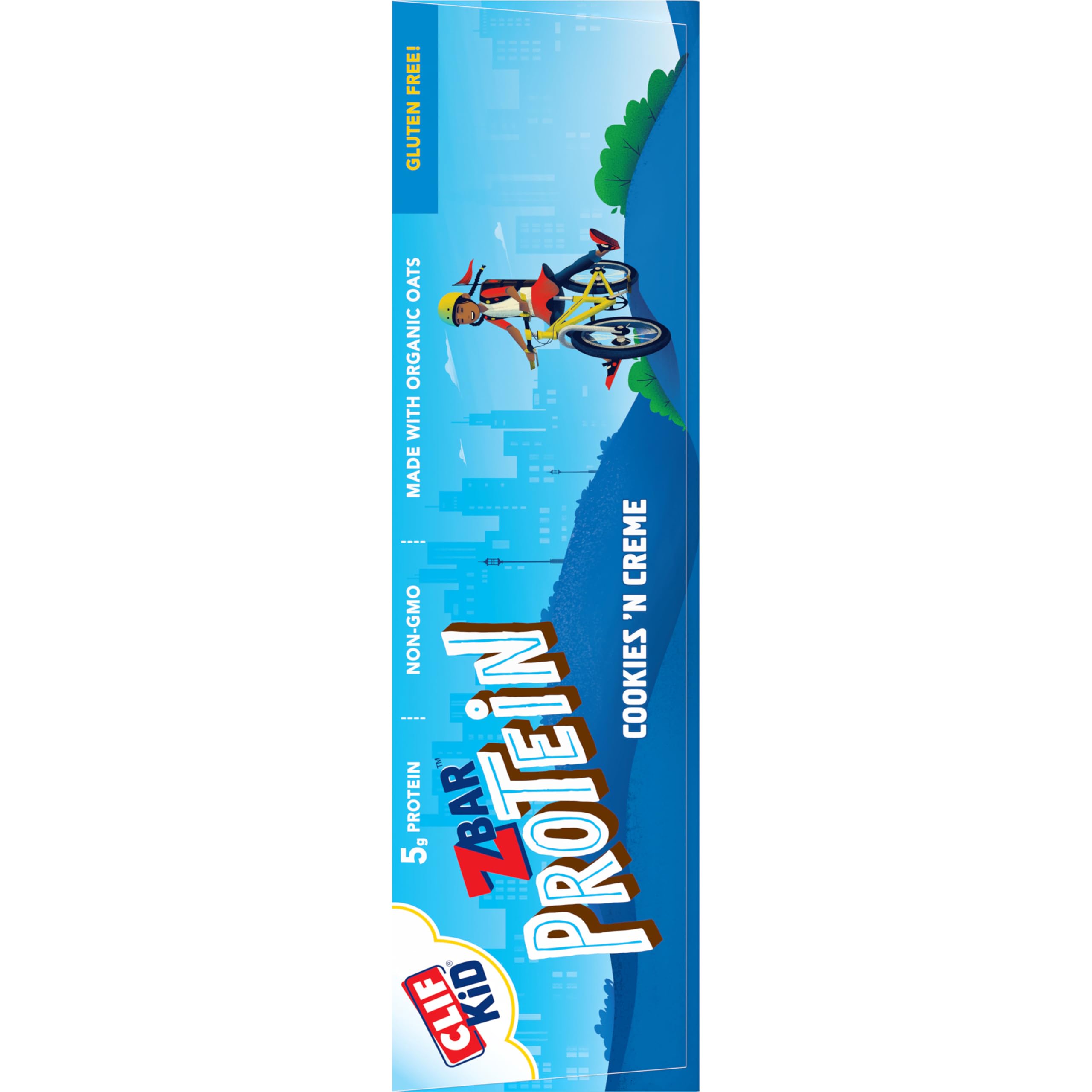 Organic Zbar Protein Bars - Cookies 'n Creme Flavor - Gluten Free, Non-GMO Snack with 5g Protein - Crispy Oat Bars (15 Pack) - Perfect for Workouts, School Lunches & On-the-Go Energy