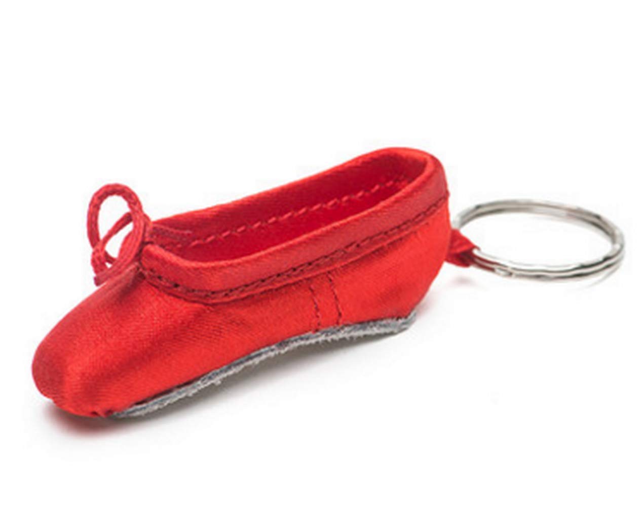 WENDYWU Ballet Pointe Shoe Keychain - Elegant Dance Shoe Car Bag Charm for Women & Girls (Red) - Perfect Gift for Dancers, Ballet Lovers & Dance Enthusiasts