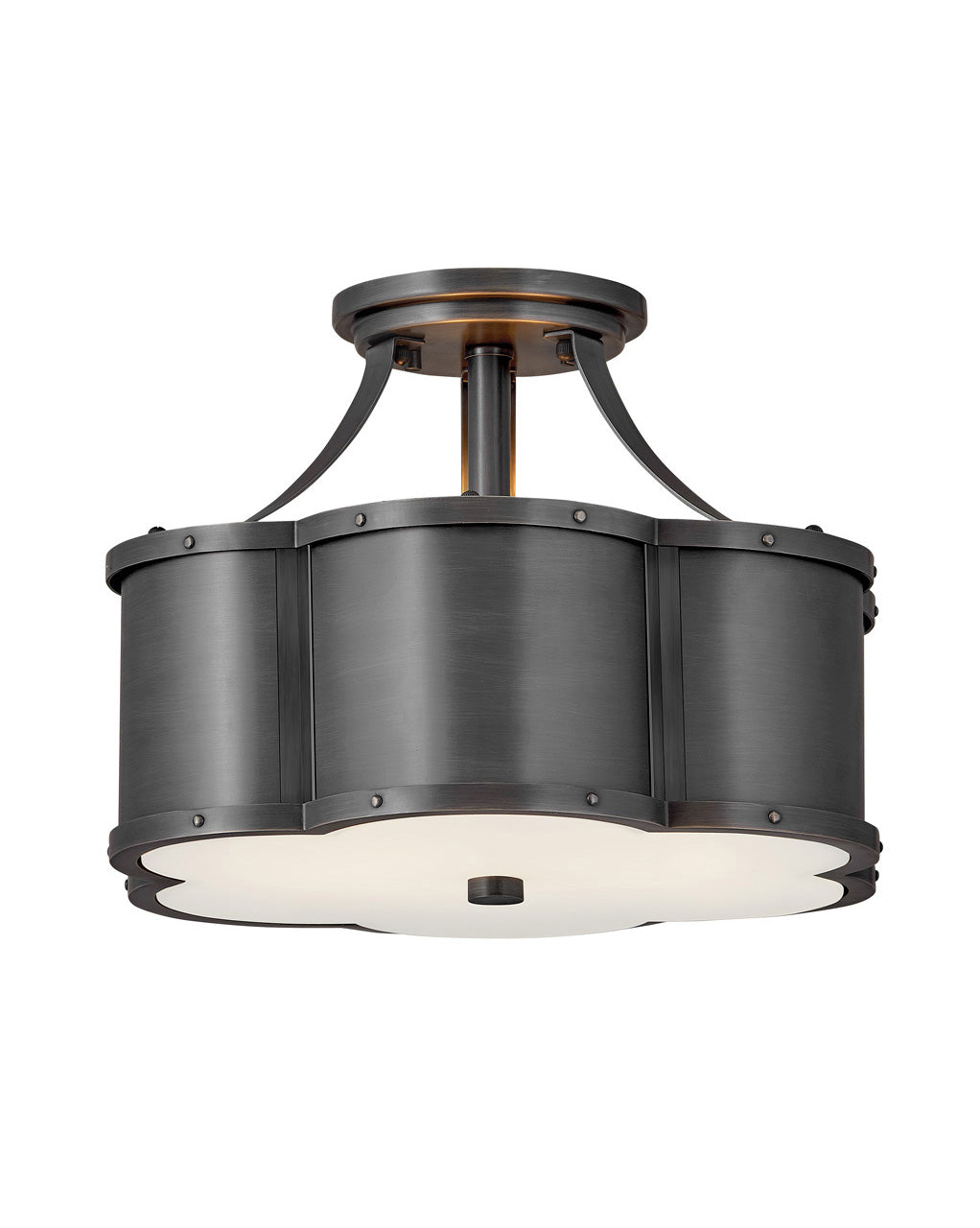 Lucky Semi Flush Mount Ceiling Light Fixture - Modern LED Lighting for Bedroom, Kitchen, Hallway & Living Room