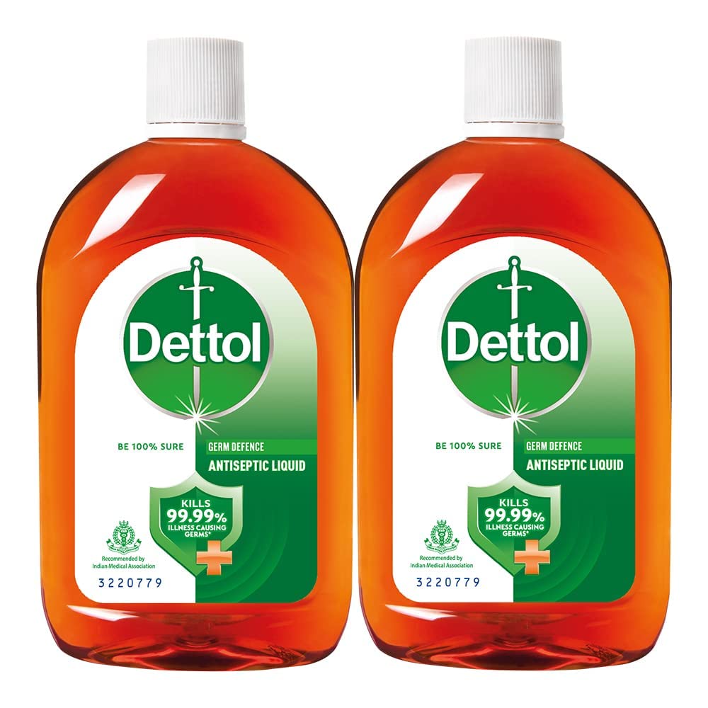 Dettol Antiseptic Disinfectant Liquid 250ml (Pack of 2) - First Aid, Surface Cleaning & Personal Hygiene | Kills Germs for Home, Hospital & Travel Use