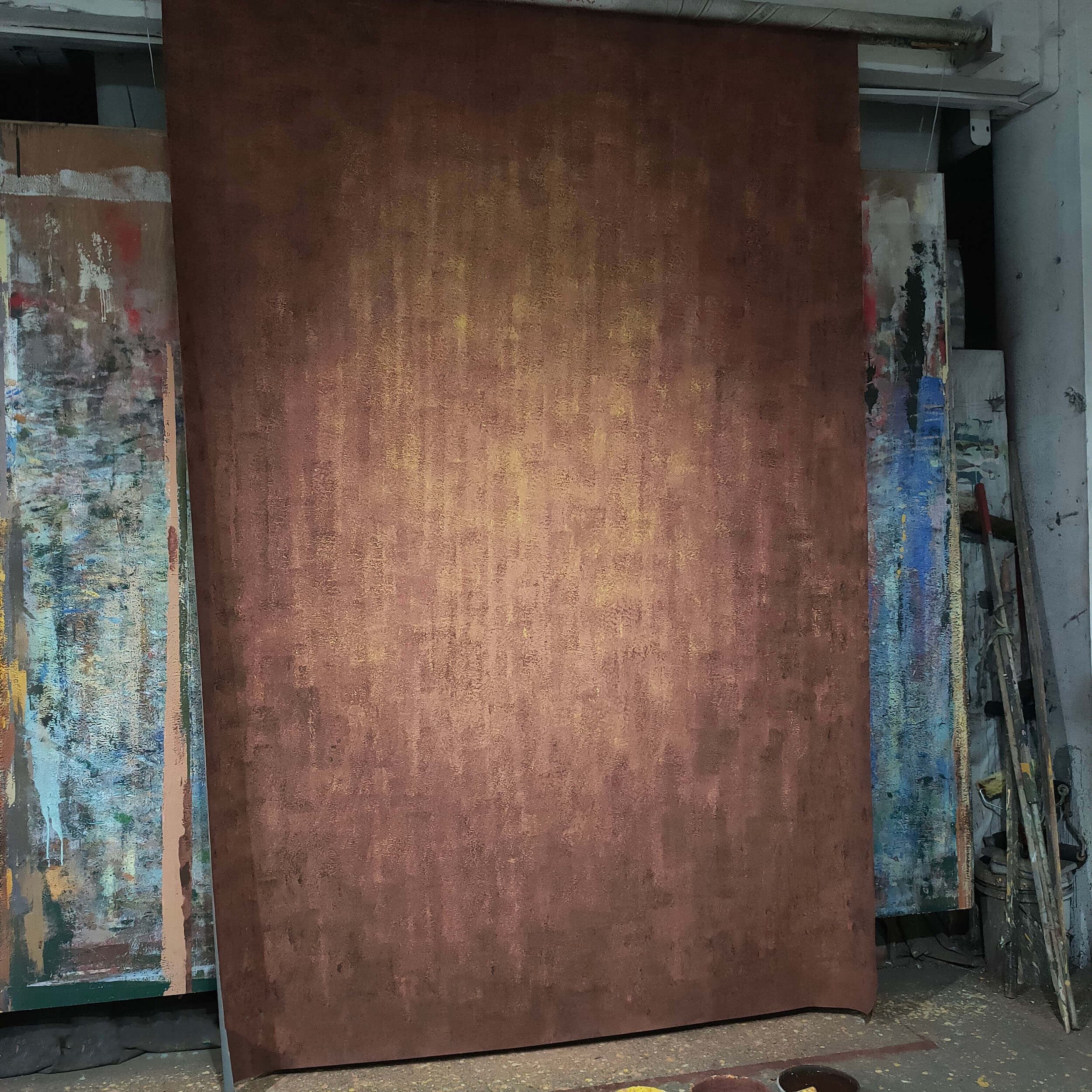 HP NS 2-Pack 3m Hand-Painted Rust Backdrop for Photography | Unique Vintage Photo Background for Studio, Portrait & Product Shoots