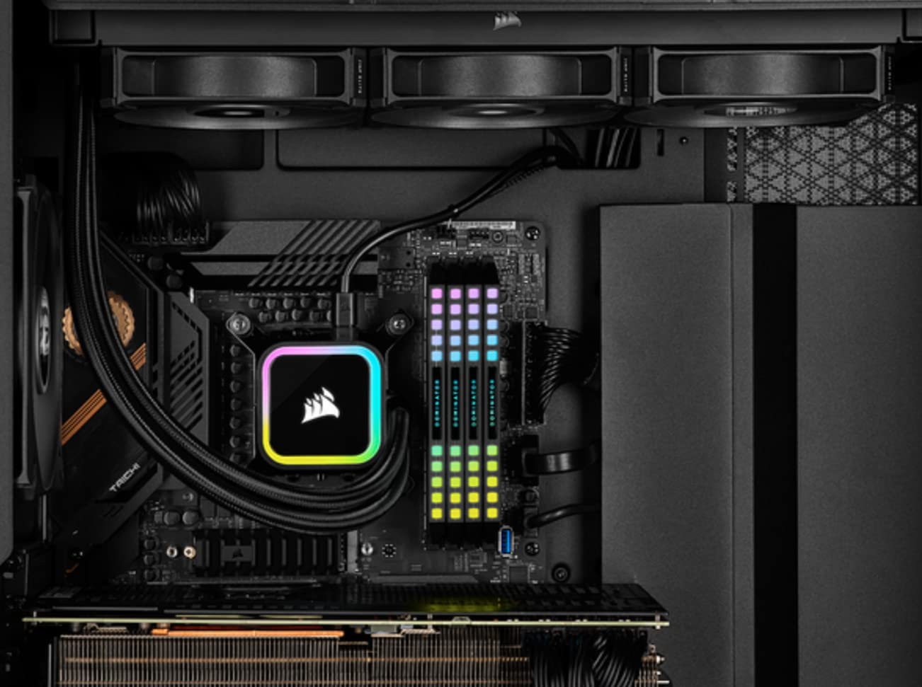 Corsair iCUE H100i RGB Elite Liquid CPU Cooler - 240mm Radiator, 120mm AF Elite Fans, 16 RGB LEDs, iCUE Software Control - Compatible with Intel LGA 1700/1200/115X/2066 & AMD AM4 Sockets - High Performance Cooling for Gaming PCs & Workstations