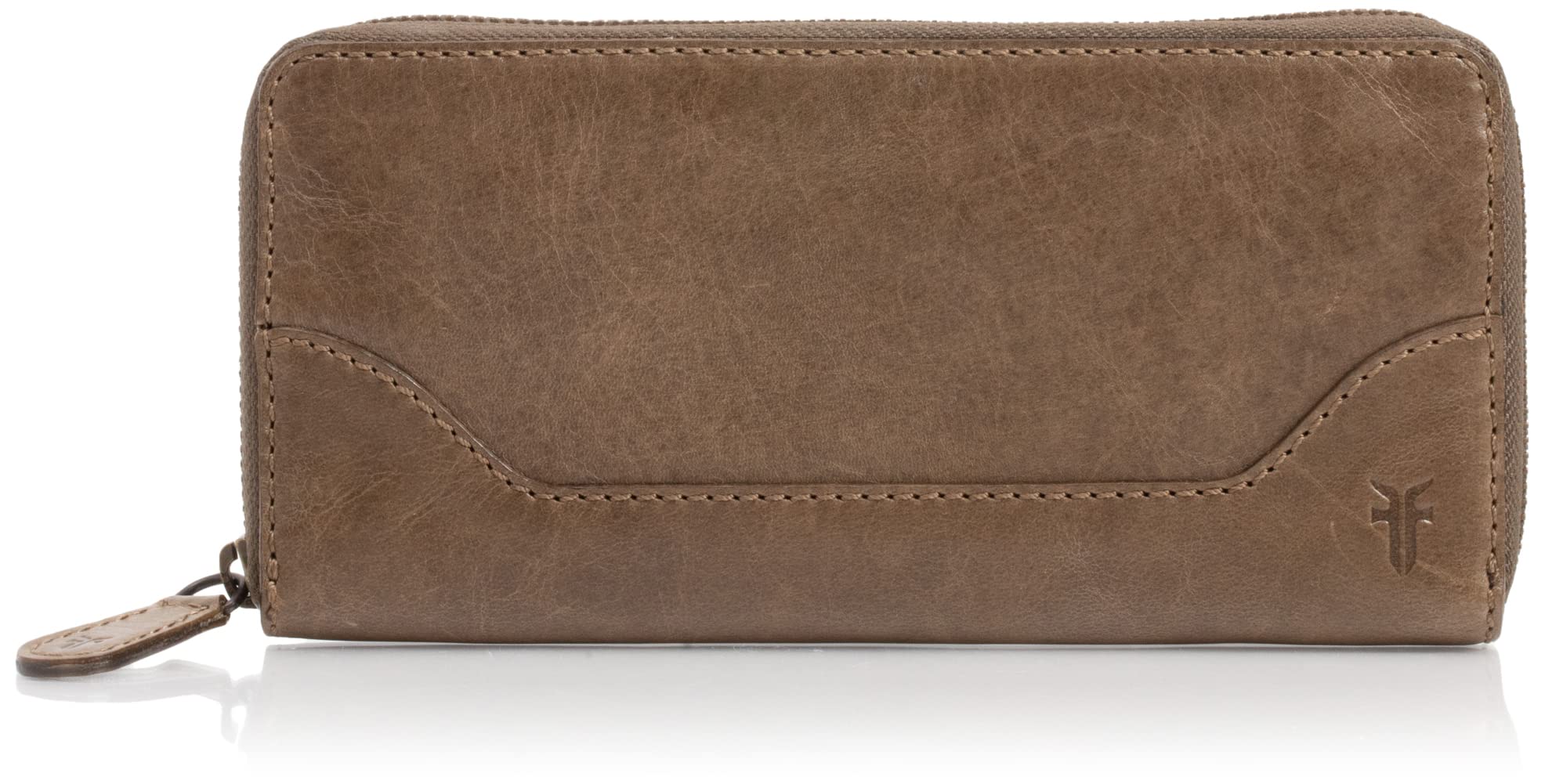 FRYE Melissa Zip Around Leather Wallet for Women - Genuine Leather RFID Blocking Slim Wallet with Multiple Card Slots - Perfect for Everyday Use, Travel & Gift Giving