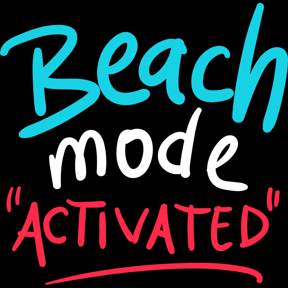 AmusingDesignCo Unisex Beach Mode Activated Summer Vacation Travel Sweatshirt - Comfortable & Stylish Pullover for Beach Trips, Vacations & Casual Wear