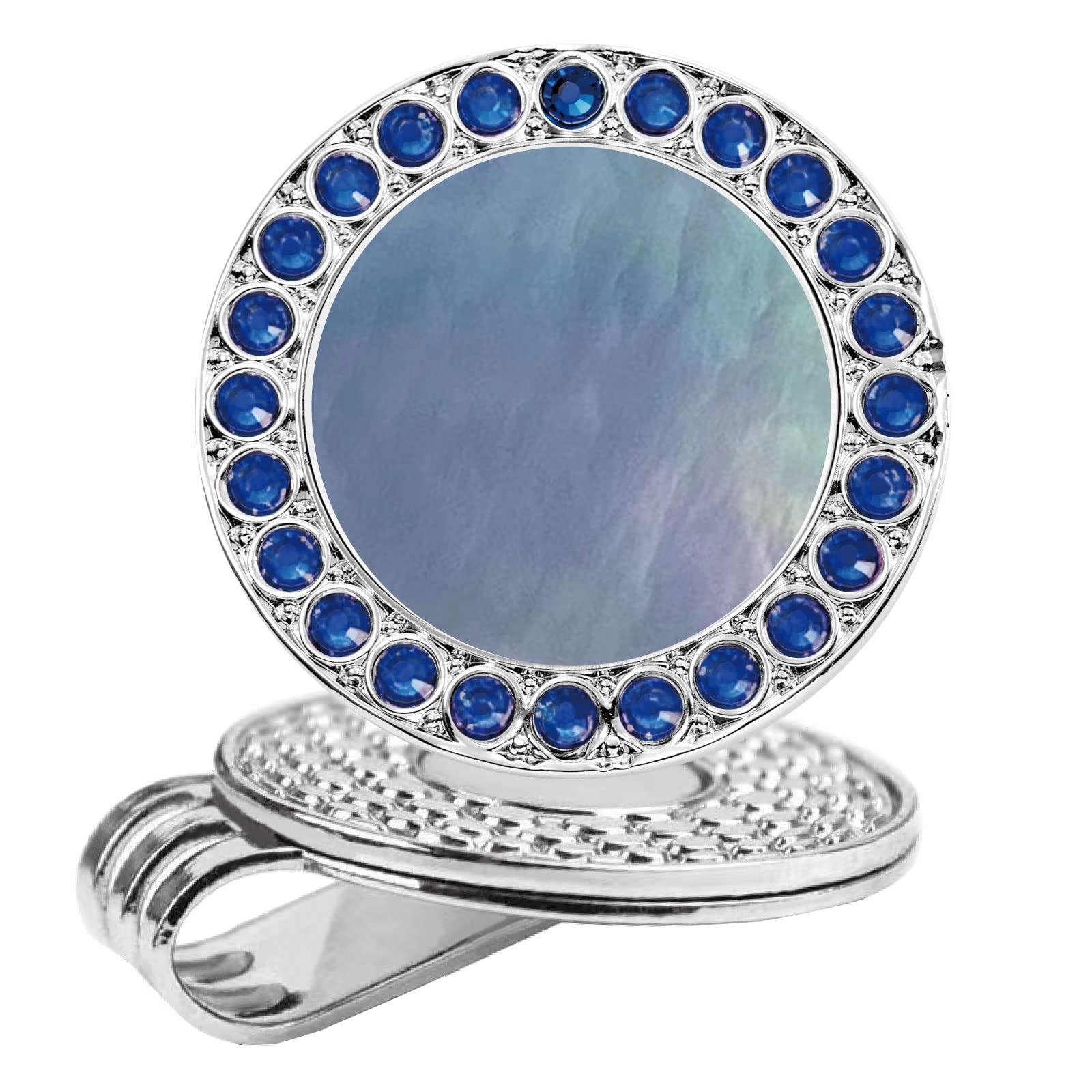 Premium Golf Ball Marker Hat Clip with Pearl Crystal - Stylish Golf Accessories & Unique Golf Gifts for Women - Perfect for On-Course Marking & Fashionable Golf Outfits