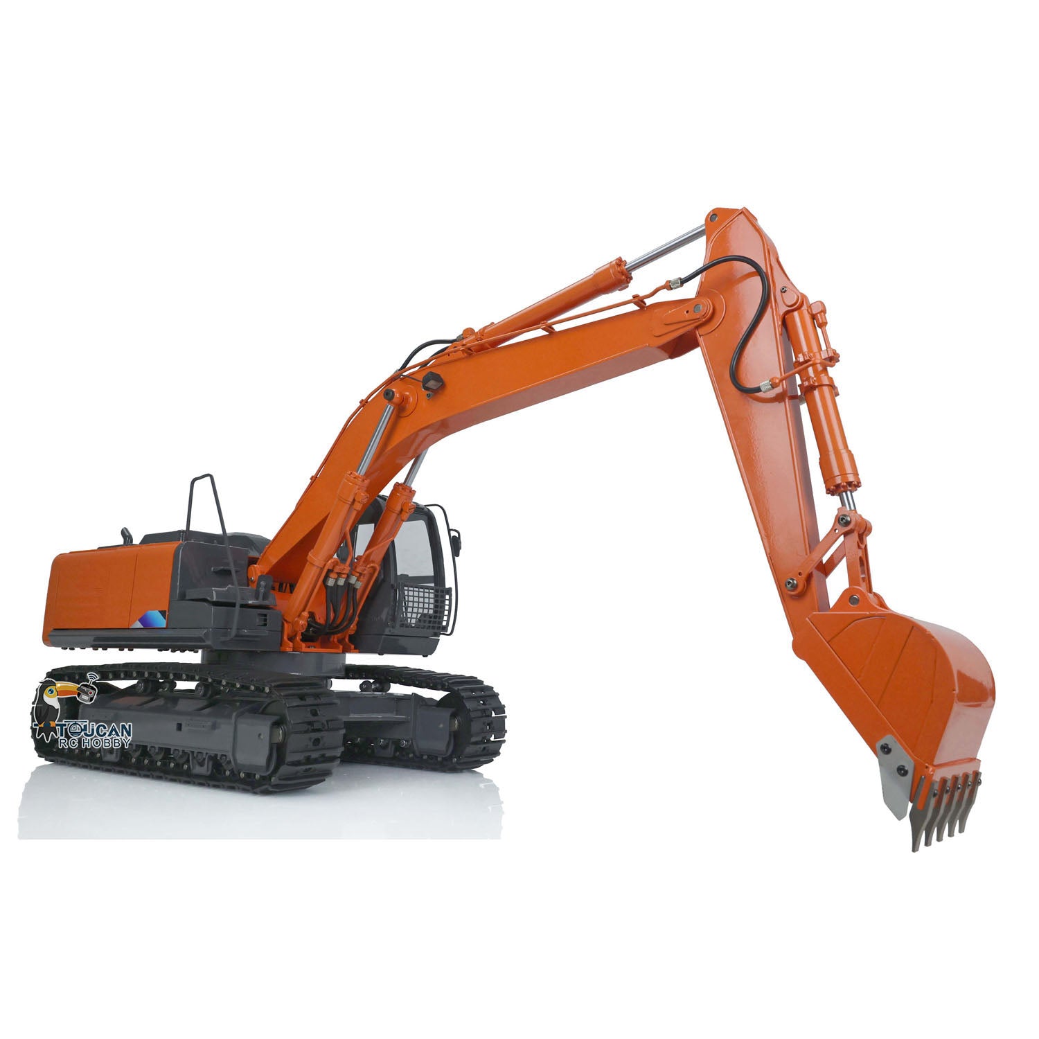 1/12 Scale DIM H2 ZX210 RC Hydraulic Excavator Toy - Metal Construction Vehicle with Remote Control, LED Light System & FS I6S Radio | Perfect for Kids Play, Construction Site Simulation & RC Hobby Enthusiasts