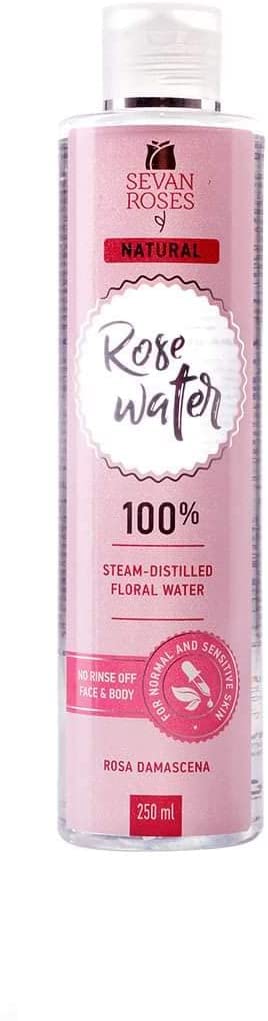 Organic Rose Water by Sevan Roses | 100% Pure & Natural Facial Toner & Hydrating Mist for Skin & Hair Care | Perfect for DIY Beauty, Aromatherapy & Relaxation