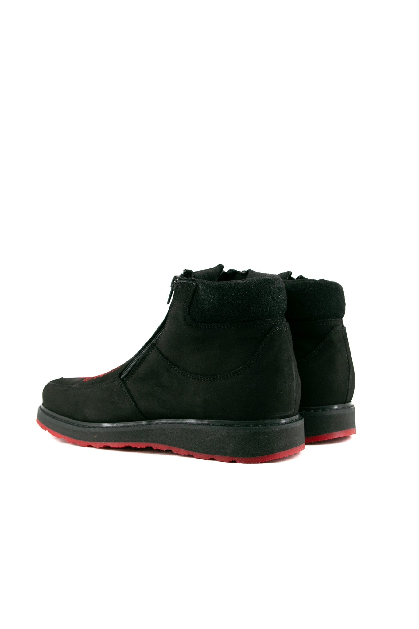 Handmade Paris Nobuck Black Leather Boots for Women - Final Sale | Stylish & Comfortable for Casual Outings, Work & Travel