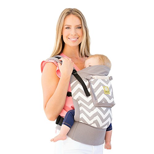 LÍLLÉbaby 4-in-1 Essentials Original Ergonomic Baby Carrier & Child Carrier - 100% Cotton, Adjustable & Comfortable for Newborn to Toddler (Chevron Pattern) | Perfect for Hiking, Travel & Everyday Use