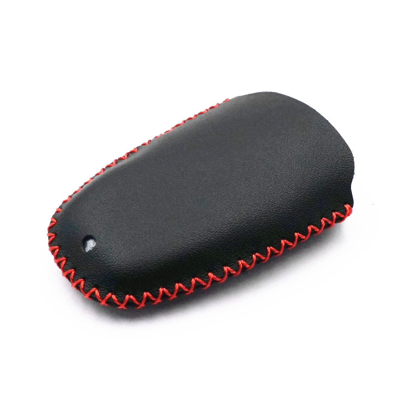 Genuine Leather Smart 5-Button Key Fob Case Cover with Chain for Chevrolet Camaro Cruze Equinox Malibu Limited Sonic Spark Traverse - Black | Premium Car Key Protection for Daily Use & Travel