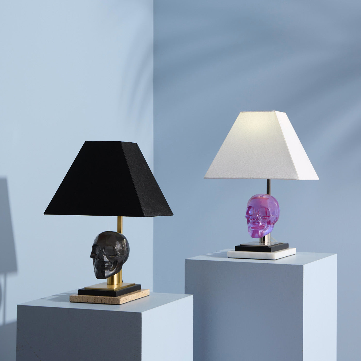 Skull Table Lamp - Gothic Decor LED Night Light for Bedroom, Living Room, or Halloween Party - Unique Home Decor & Spooky Gift Idea