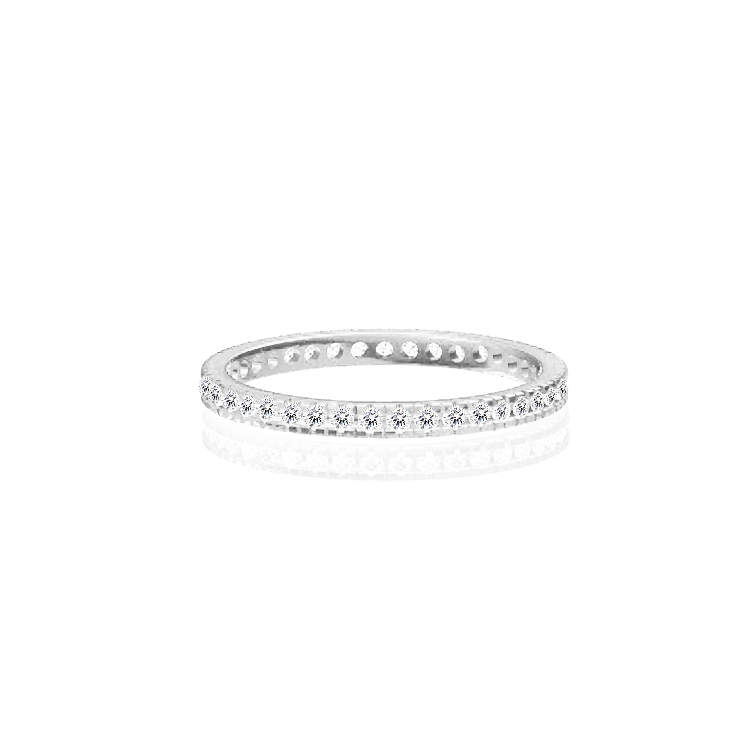 Elegant Spark: Full Pavé Diamond Ashes Ring for Women - Perfect for Memorial Jewelry, Cremation Keepsake & Special Occasions