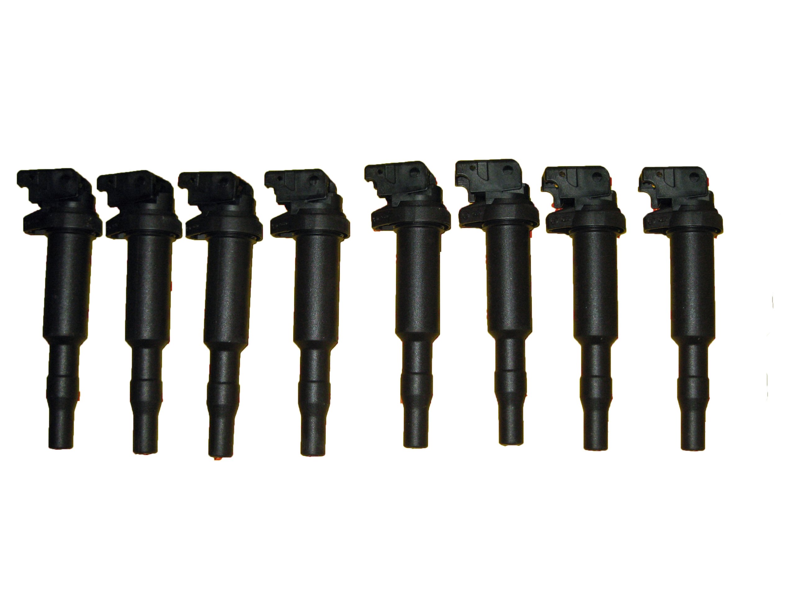 BMW 8 Piece Ignition Coil Set - Bosch 0221504464, 00124 - Compatible with BMW 3 Series, 5 Series, X3, X5 - High Performance Replacement for Smooth Engine Start & Acceleration