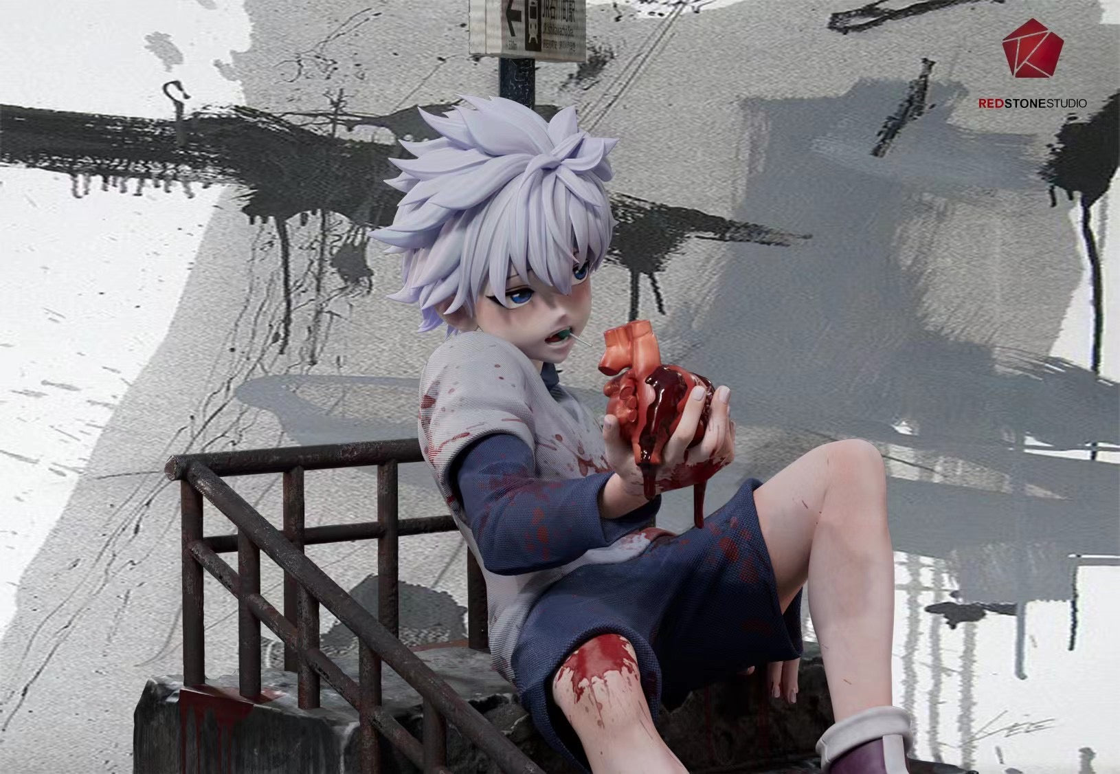 Killua Zoldyck Anime Figure - Red Stone Studio Hunter x Hunter Collectible Action Figure for Anime Fans, Cosplay & Home Decor