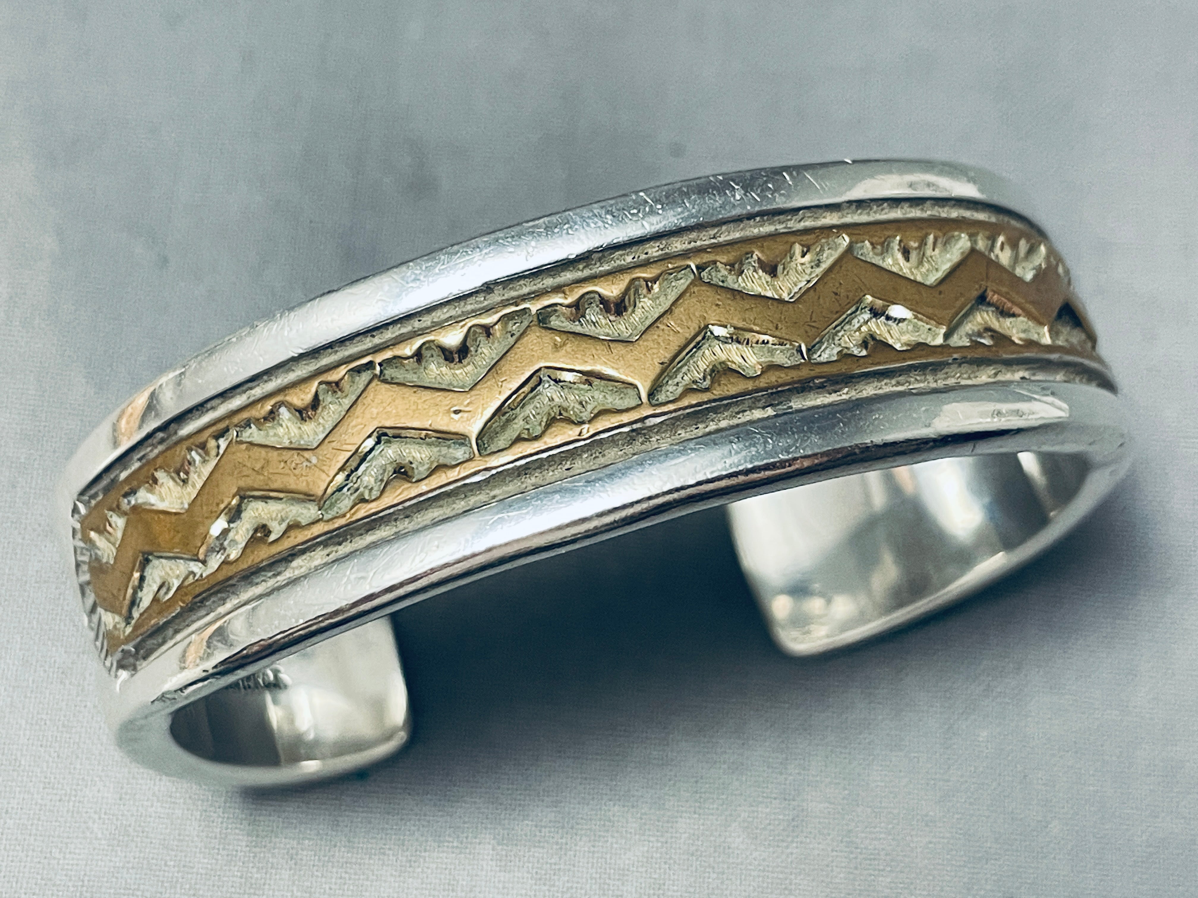 100 Grams Heavy Vintage Native American Navajo Sterling Silver Bracelet - Handmade Tribal Jewelry for Women & Men - Perfect for Boho Fashion, Gift Giving & Cultural Events