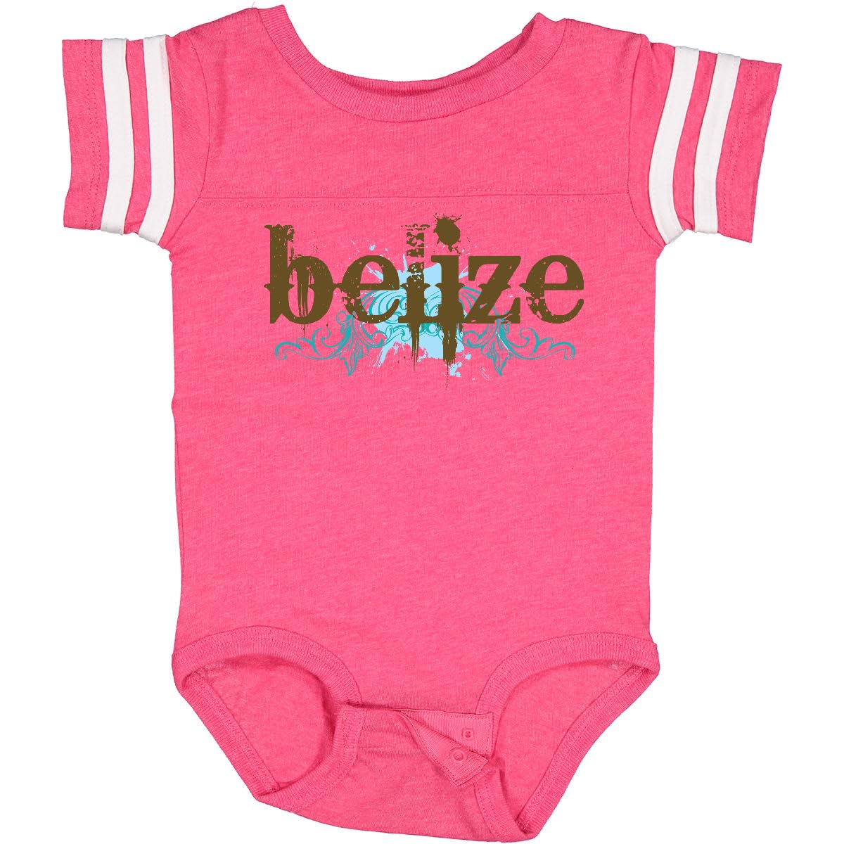 Inktastic Belize Country Grunge Baby Bodysuit - Cute Graphic Onesie for Boys & Girls - Perfect for Travel, Holidays, and Family Photos
