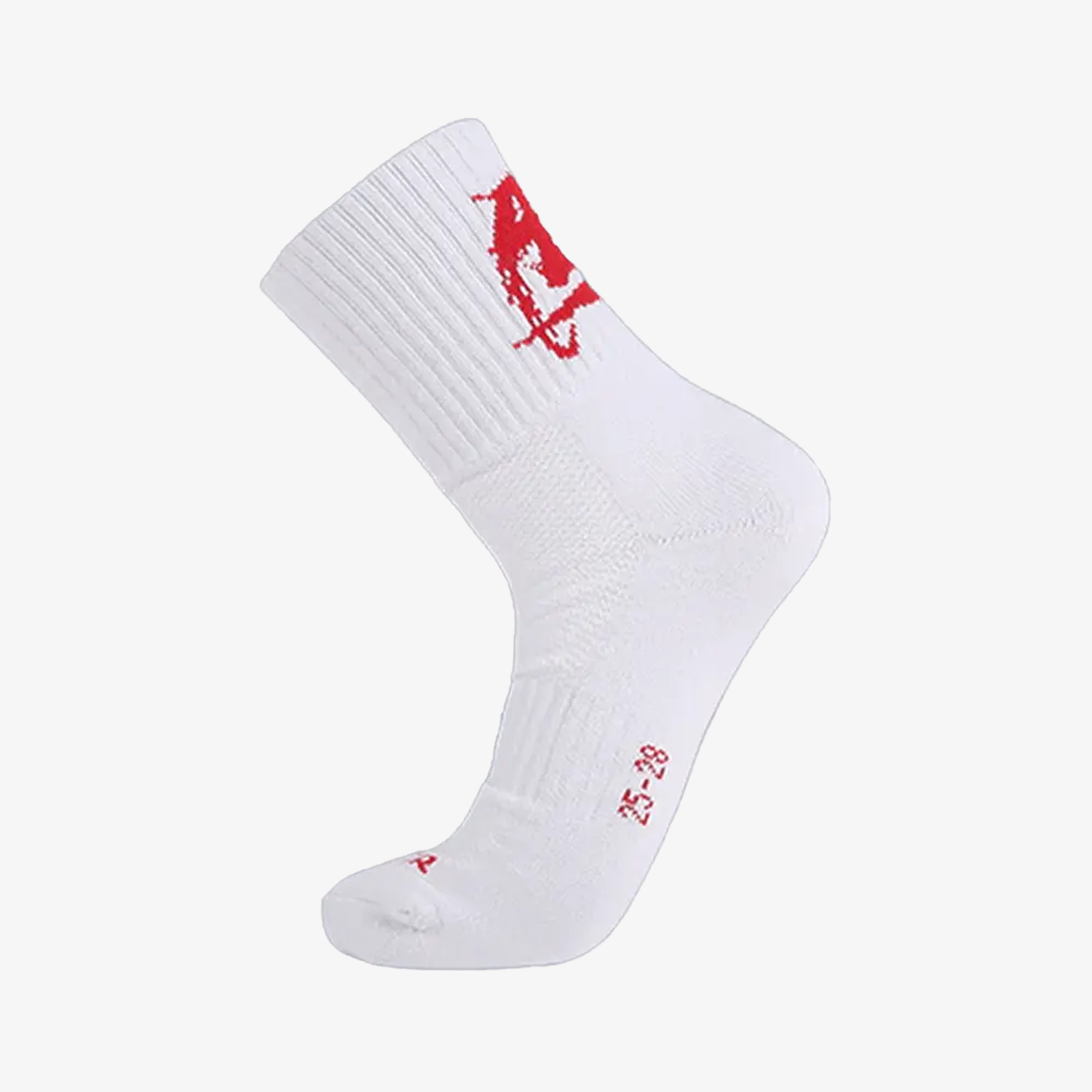 Victor Men's Sports Socks SK153 A - Breathable Athletic Socks for Running, Gym & Workout - White Cushioned Crew Socks for Men - Perfect for Basketball, Tennis & Daily Wear