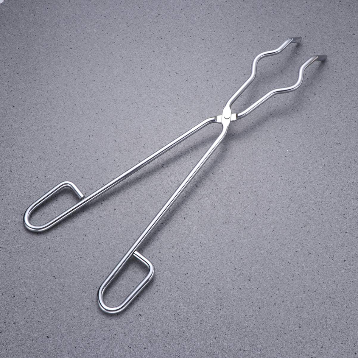 Laboratory Flask Tongs & Beaker Clamp Set - High Quality Flask Holder, Crucible Clamp for Chemistry Experiments, Science Class & Lab Research