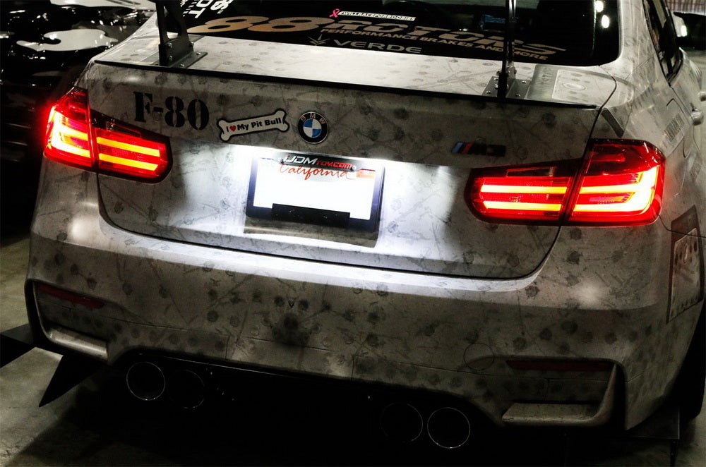 Error-Free Direct Replacement 24 LED License Plate Lights for BMW E90 E92 E60 E70 - Bright White Illumination for Enhanced Night Visibility & Style Upgrade