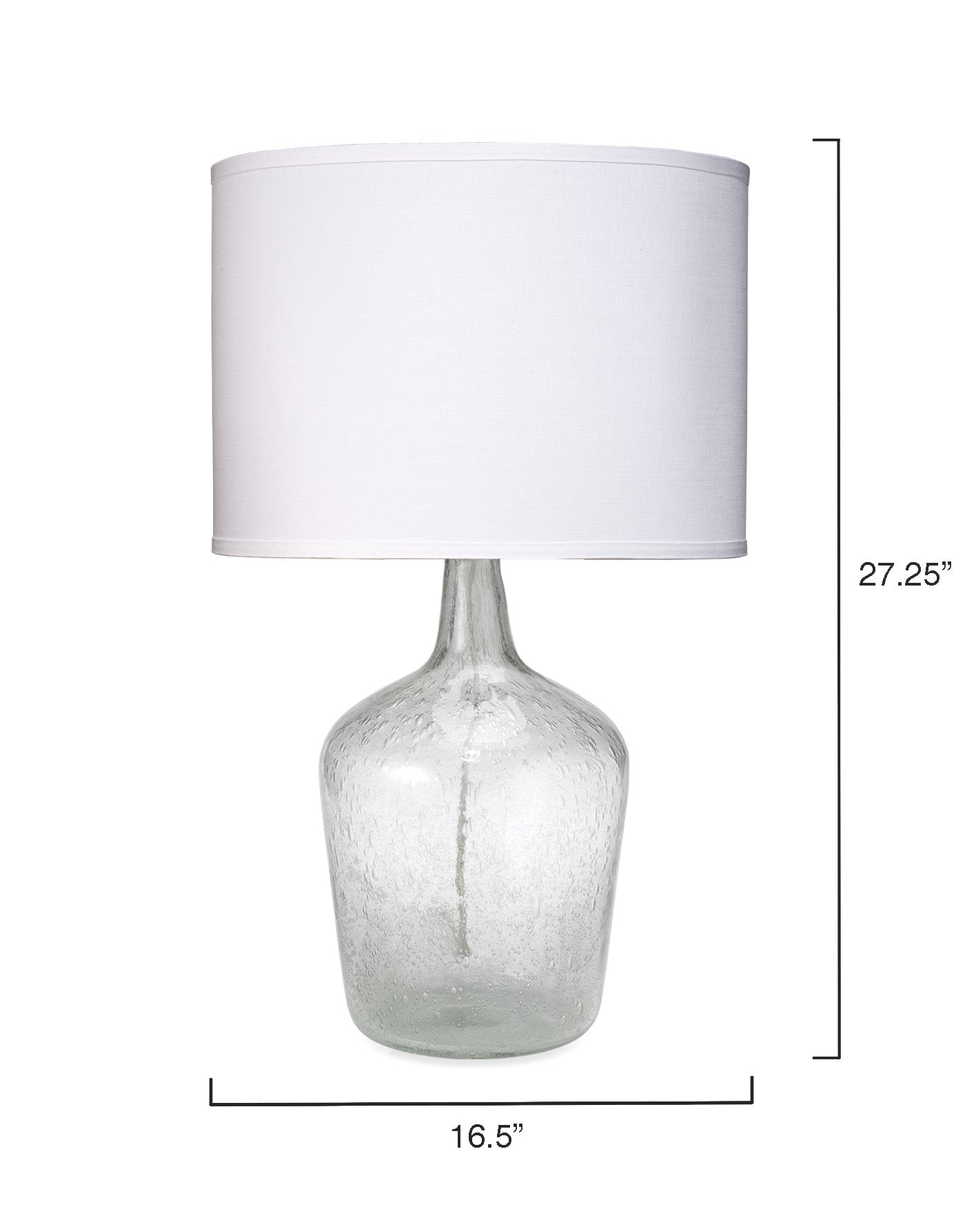 Medium Plum Jar Lamp with Clear Glass - Perfect for Bedroom, Living Room, and Office Decor