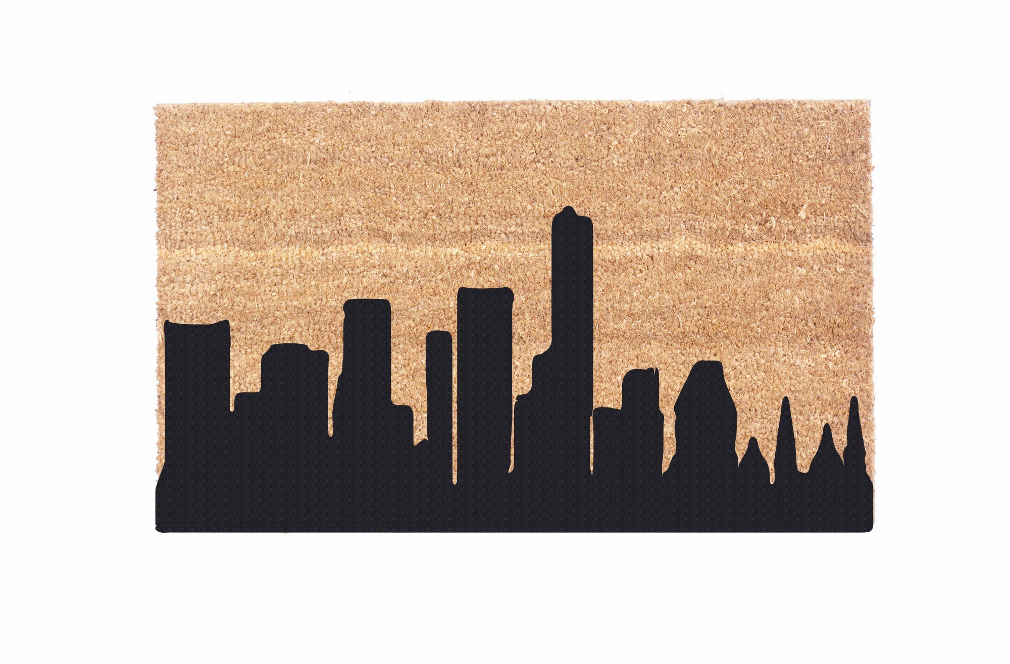 Stylish City Skyline Coco Doormat - Non-Slip Entryway Rug for Home & Office Decor - Perfect for Front Door, Patio, and Indoor Use
