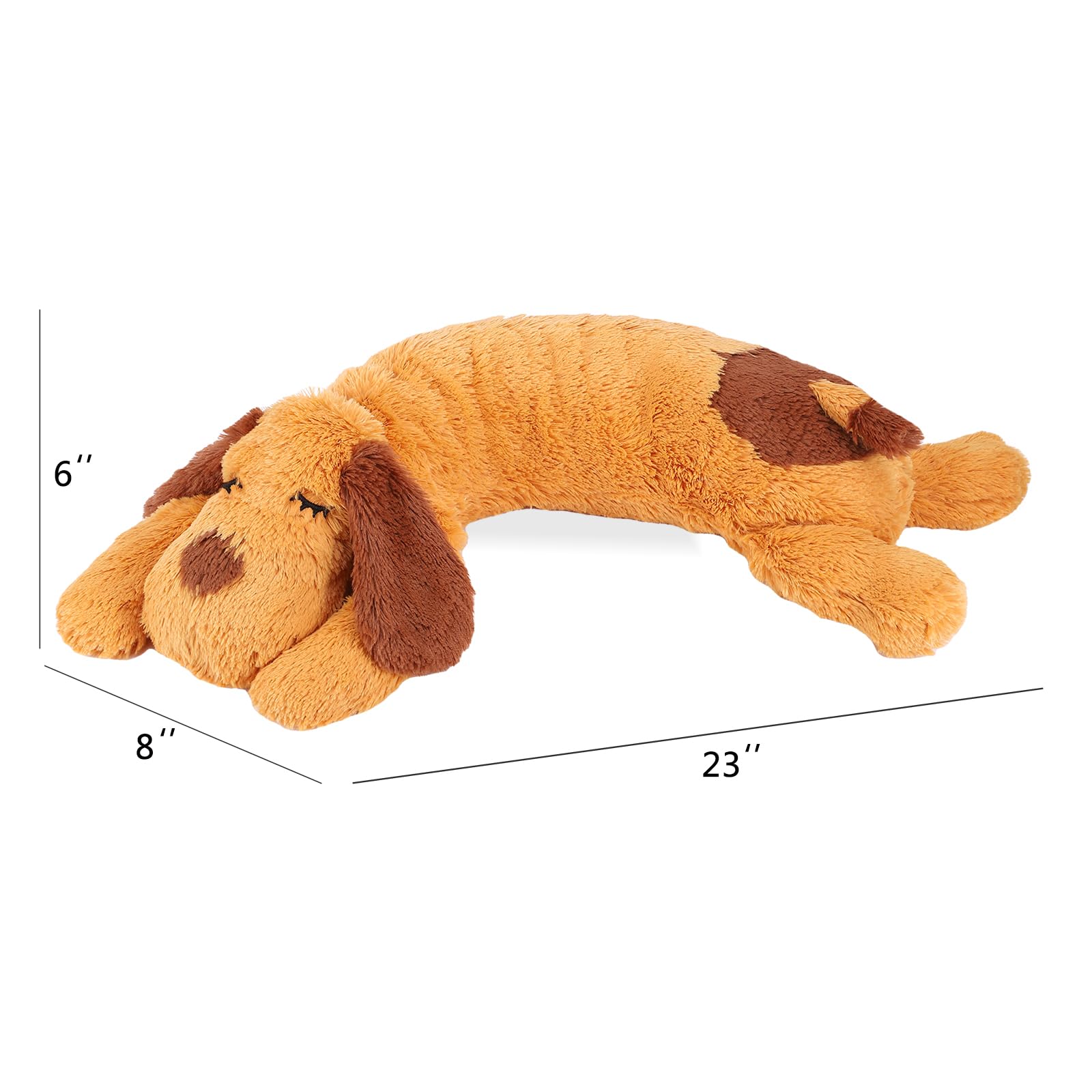 Heartbeat Puppy Toy for Dogs - Calming Aid & Anxiety Relief Stuffed Animal with Realistic Heartbeat, Comfort Cuddler Pillow for Puppy Sleep Aid | Perfect for Anxious Pets, New Puppies & Separation Anxiety Relief
