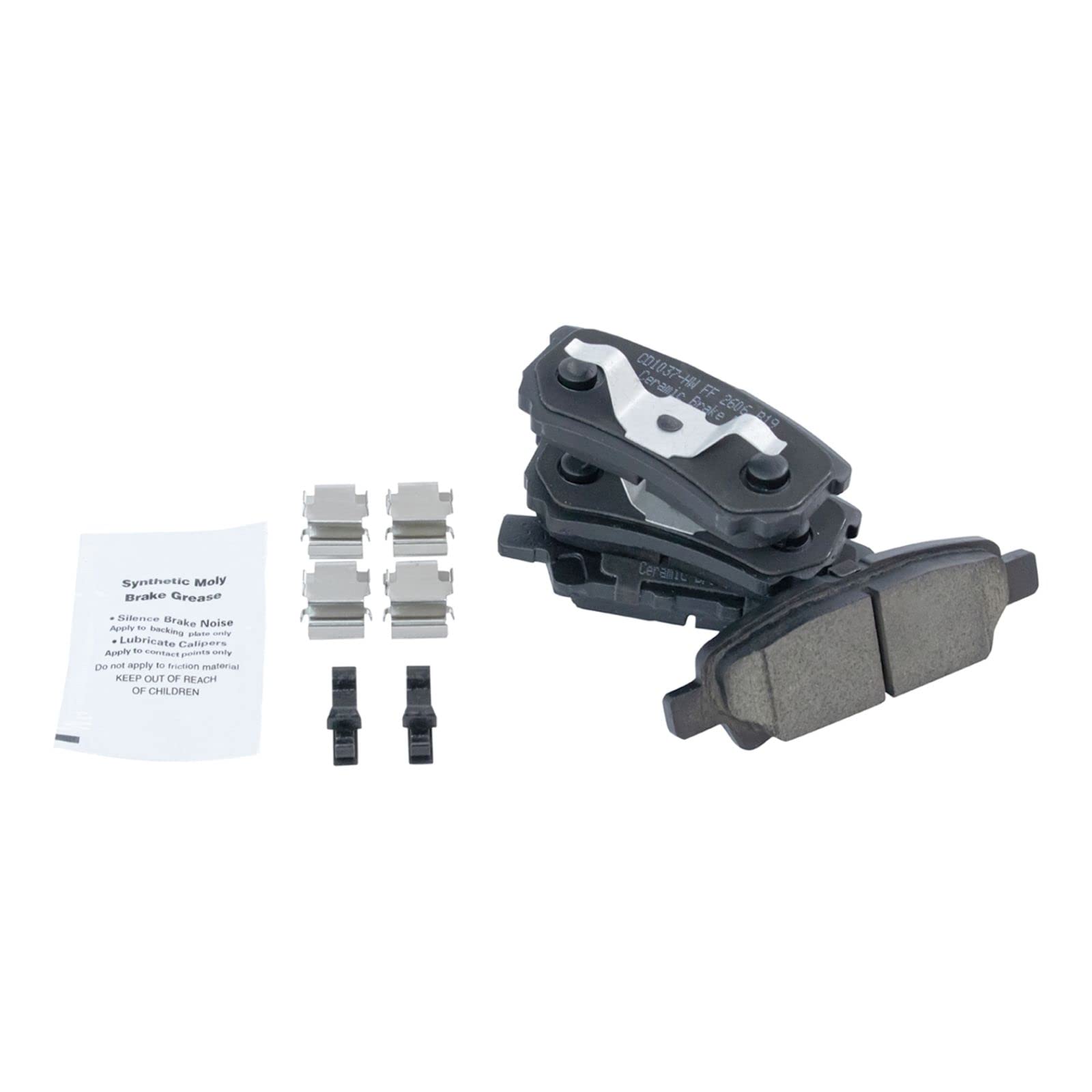 High-Performance Front & Rear Brake Rotor & Ceramic Brake Pad Kit for Dodge Jeep Mitsubishi - Smooth Stopping Power for Off-Road & Daily Driving
