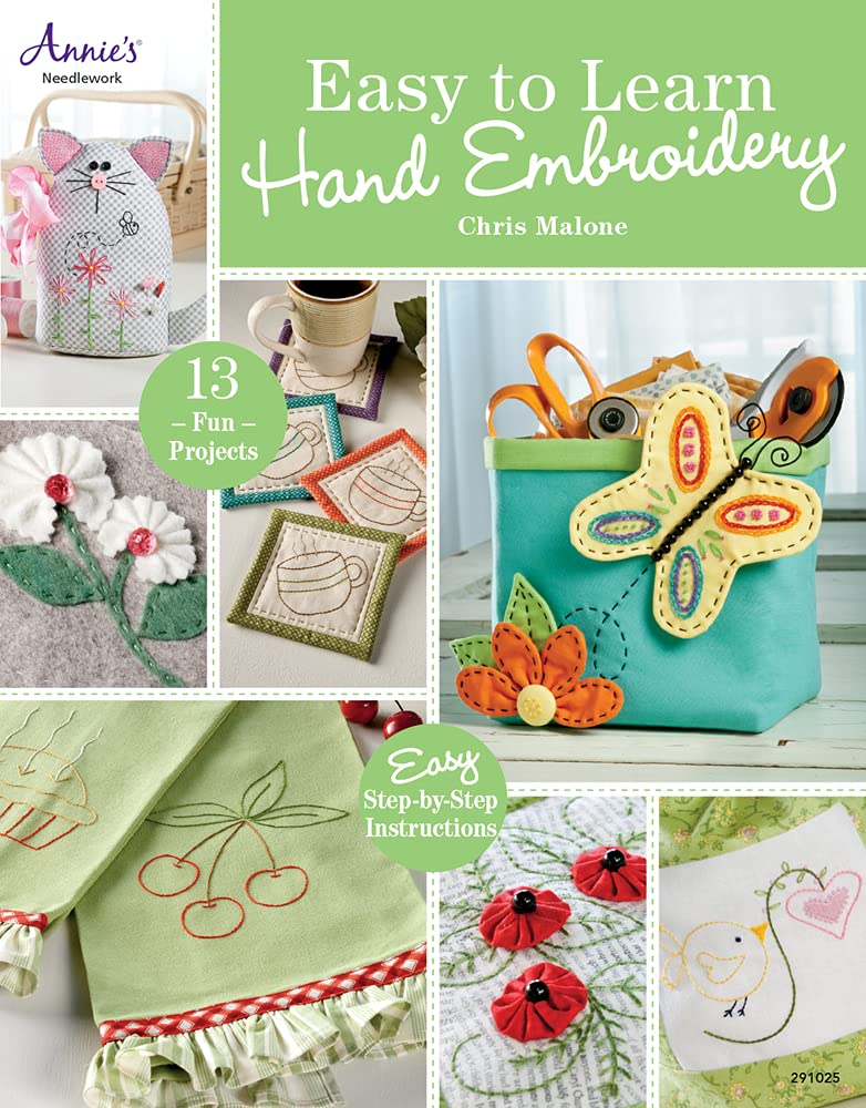 Easy to Learn Hand Embroidery Kit for Beginners - Complete DIY Embroidery Starter Set with Patterns, Hoop & Threads - Perfect for Home Decor, Gift Making & Stress Relief