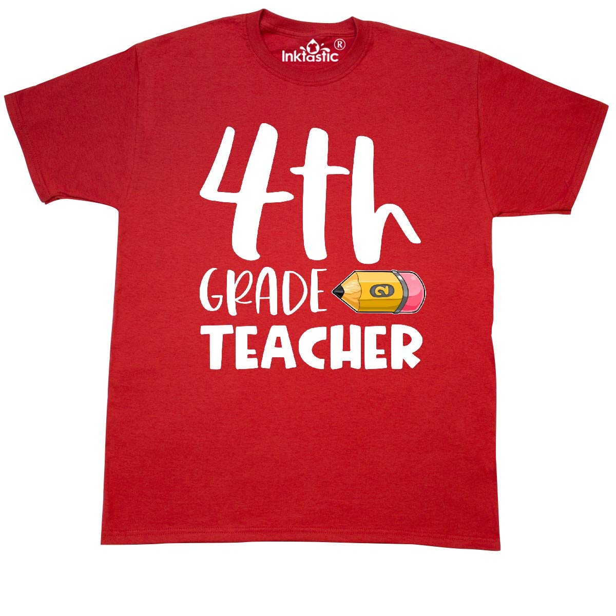 Funny Fourth Grade Teacher Pencil Graphic T-Shirt - Cute & Comfortable Cotton Tee for Educators, Back to School, Classroom Gifts