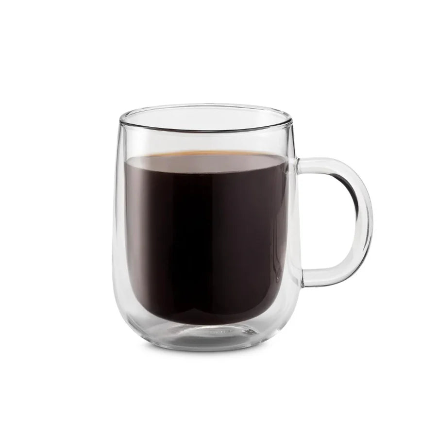De'Longhi 16.9oz Double Wall Insulated Coffee Mugs, Set of 2 - Stainless Steel Travel Tumbler for Hot & Cold Drinks - Perfect for Office, Home, and Commuting (DLSC327)
