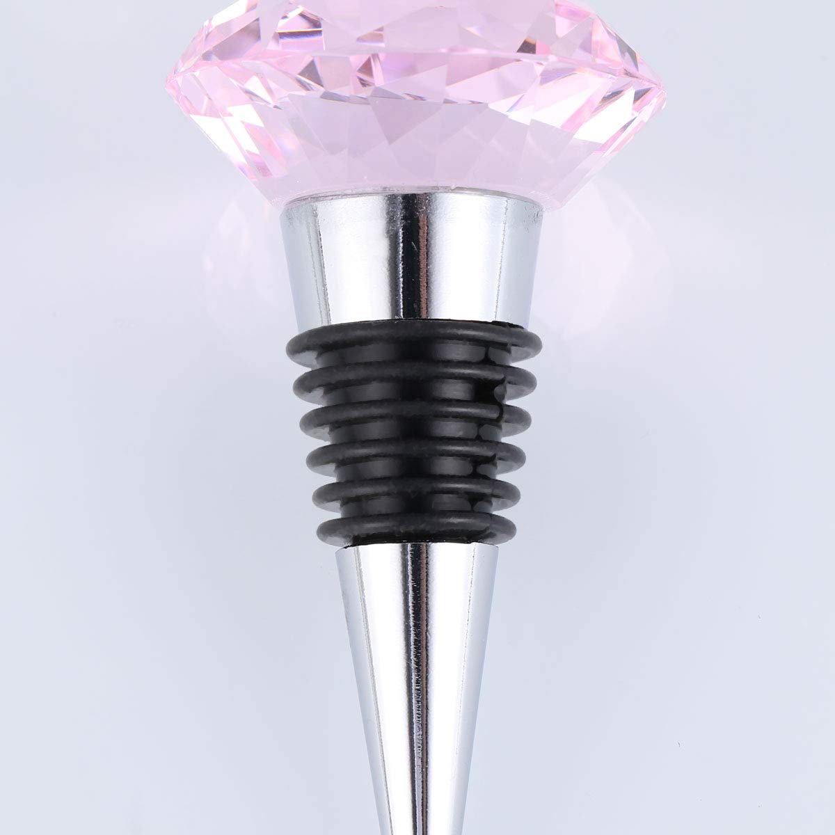 Premium Crystal Wine Bottle Stopper - Elegant Metal Cork Sealer for Wine Preservation | Perfect for Parties, Weddings & Home Bars